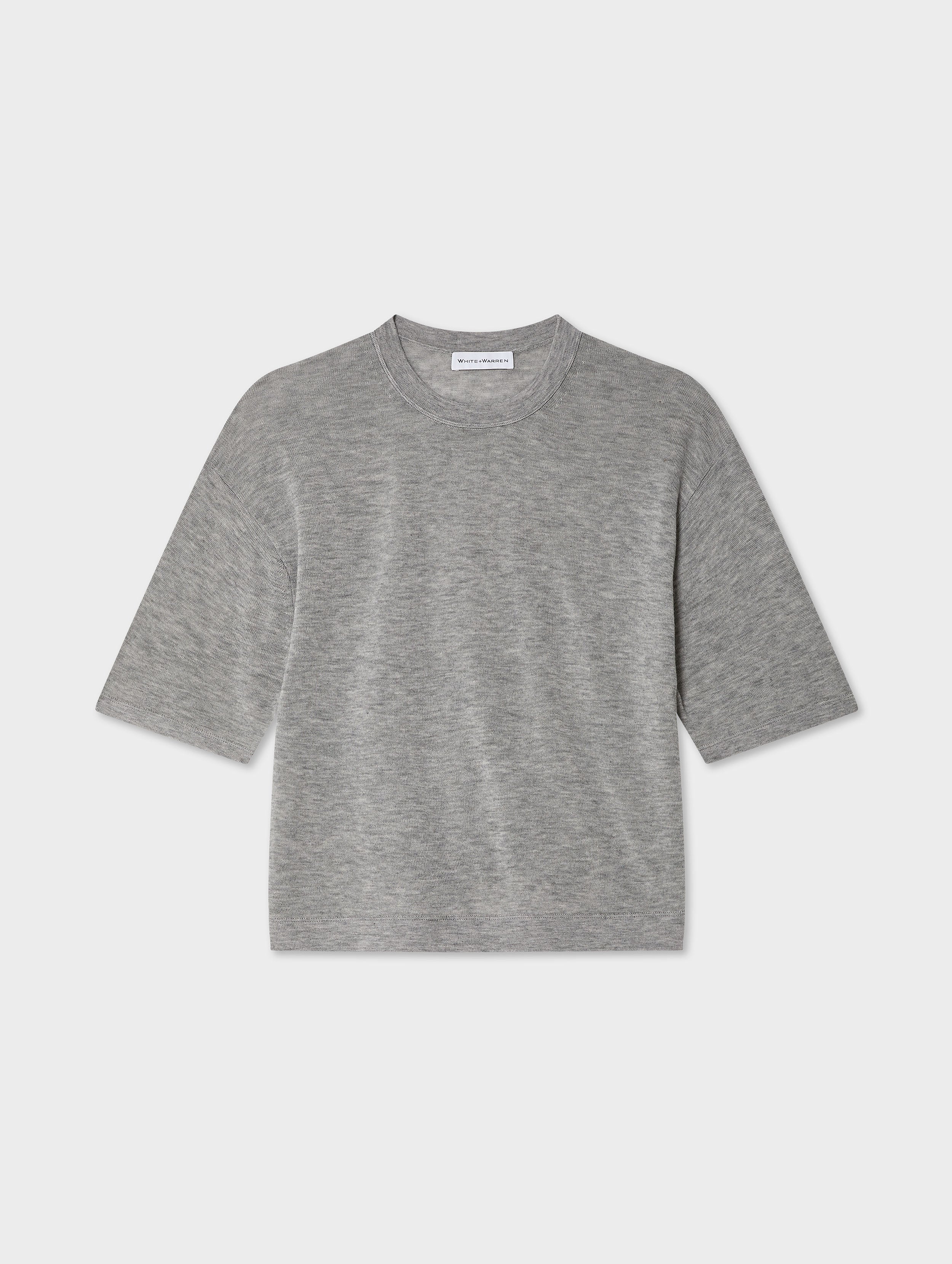 Luxury Superfine Cashmere T-Shirt for Women - Soft & Breathable Everyday Wear - Perfect for Work, Travel & Casual Outfits