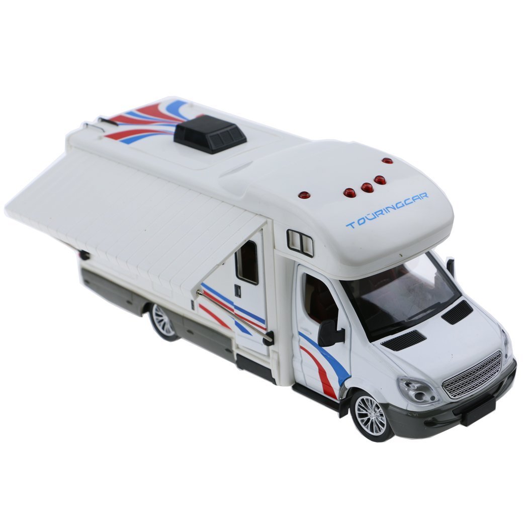 Micro Holiday Camper Van Toy for Kids - Miniature Motorhome Playset with Lights & Sounds - Perfect for Pretend Play, Travel Adventures & Birthday Gifts