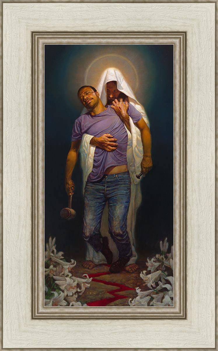 Forgiven II by Thomas Blackshear II - Inspirational Christian Wall Art for Home & Office Decor - Perfect for Living Rooms, Bedrooms & Church Spaces