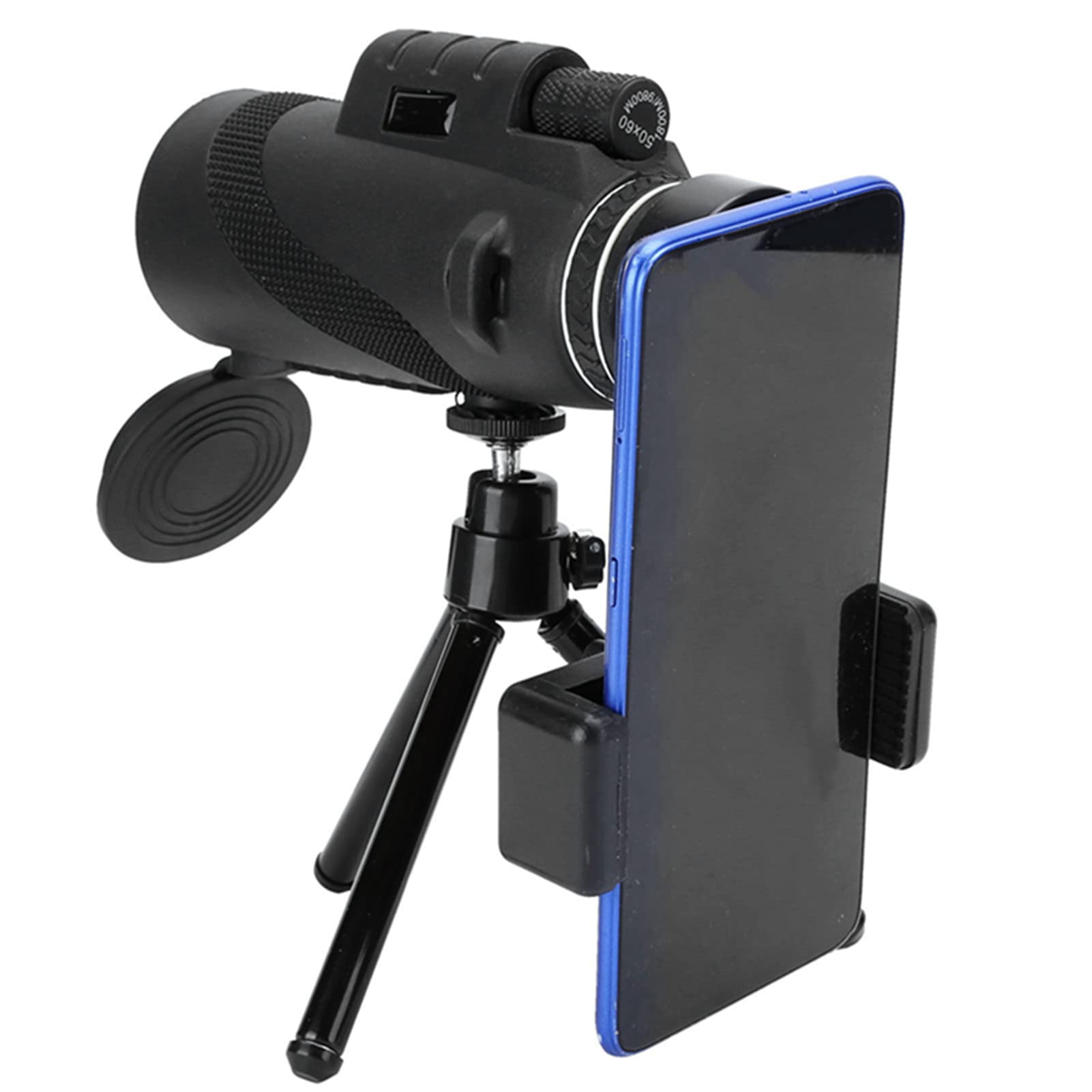 50x60 HD Waterproof Monocular Telescope with Universal Phone Holder & Tripod - Perfect for Camping, Hunting, Bird Watching & Outdoor Adventures