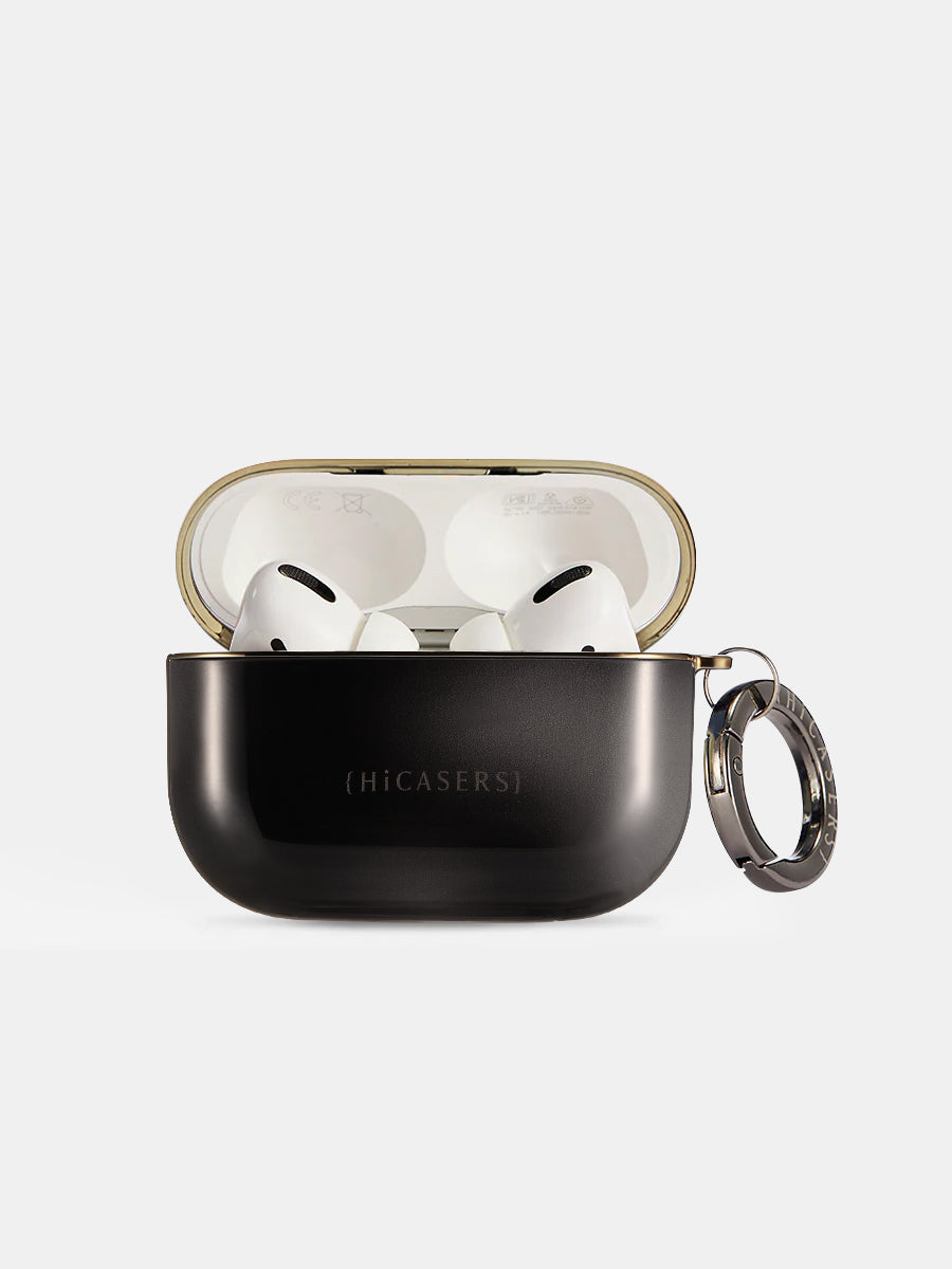 Monochrome Radiance Iridescent AirPods Case - Dark Grey | Sleek Protective Cover for AirPods Pro & AirPods 3 | Perfect for Gym, Travel & Everyday Use