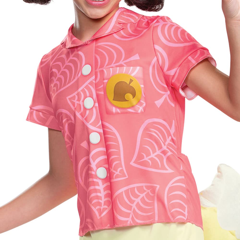 Official Kids Isabelle Animal Crossing Costume Dress with Headband - Halloween, Cosplay & Party Outfit for Girls