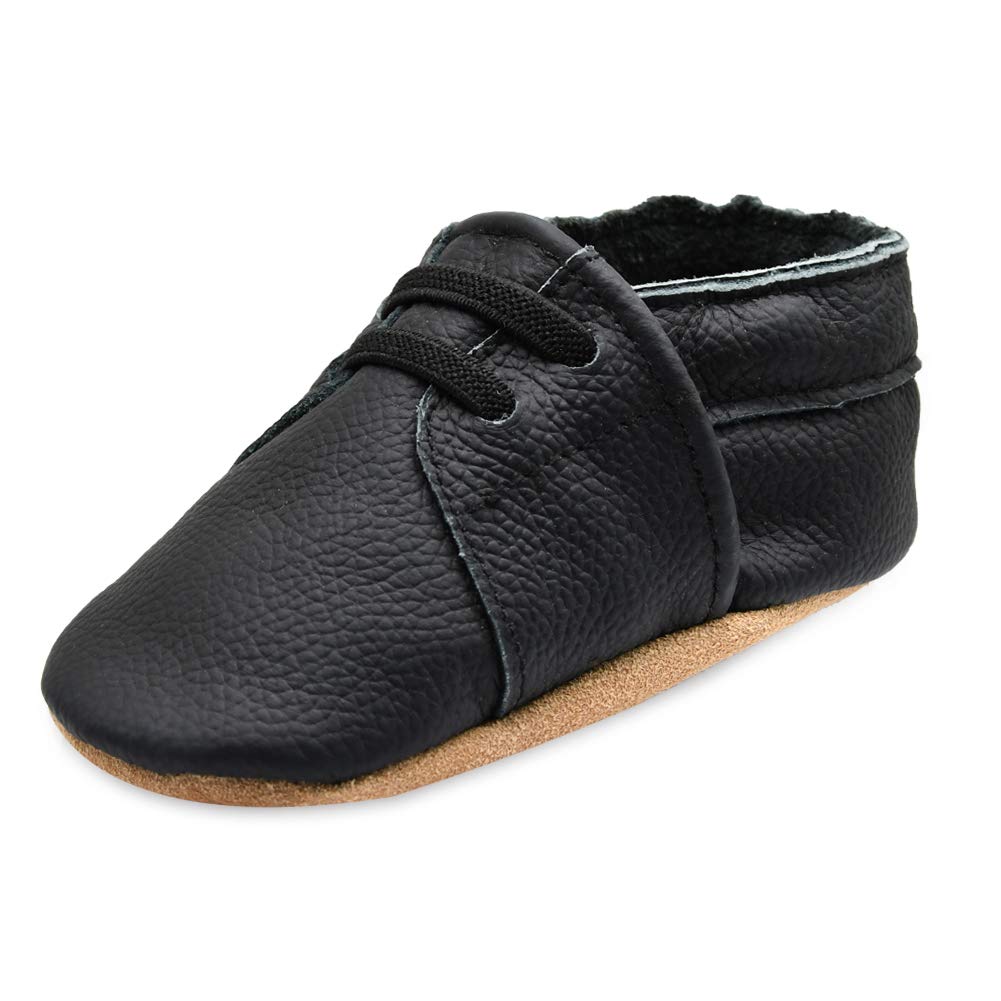 iEvolve Soft Sole Baby Shoes for Girls & Boys - First Walker Crib Shoes & Toddler Moccasins - Perfect for Indoor Play, First Steps & Special Occasions