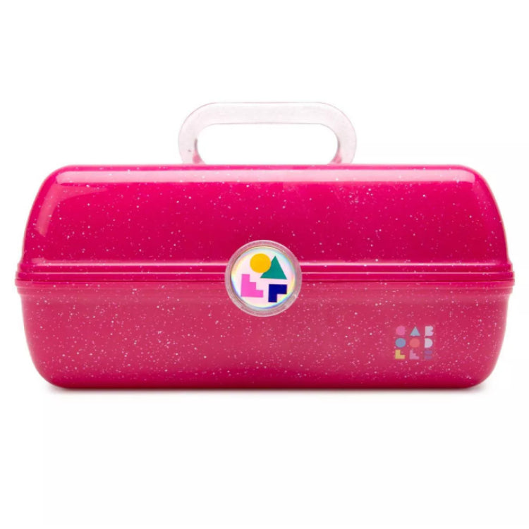 Caboodle On The Go Girl Makeup Organizer - Portable Cosmetic Case for Travel, School & Gym - Perfect for Teens & Women (Pink) | Compact Storage for Makeup Brushes, Lipsticks & Beauty Essentials