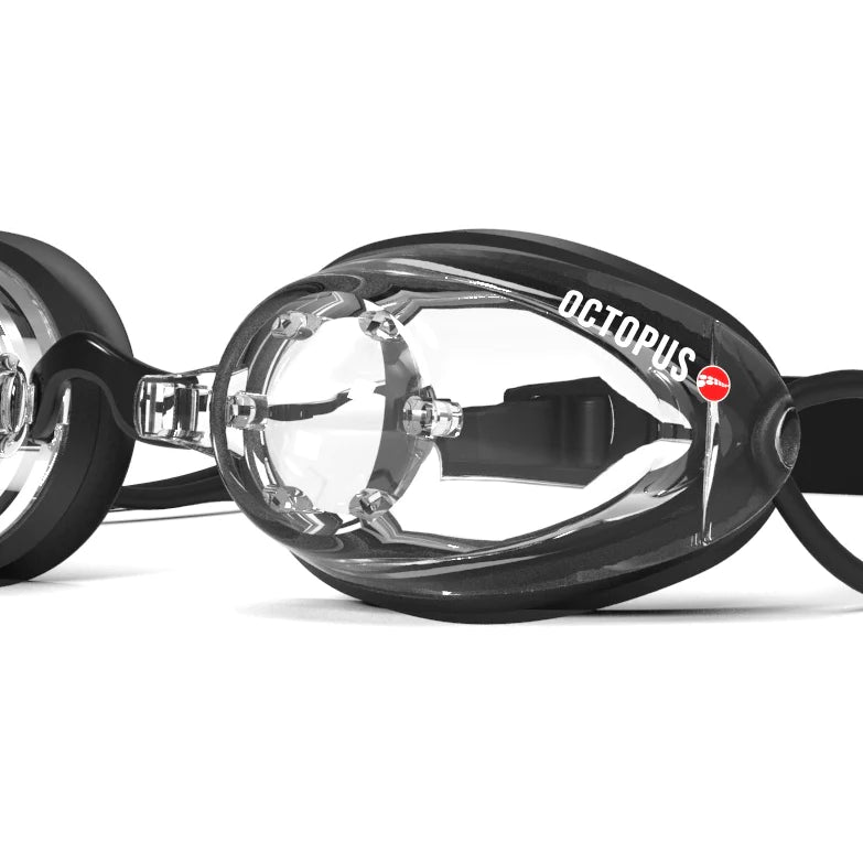 Octopus Freediving Fluid Goggles - Clear Anti-Fog Scuba Diving Mask for Spearfishing & Snorkeling - Perfect for Underwater Photography & Marine Exploration