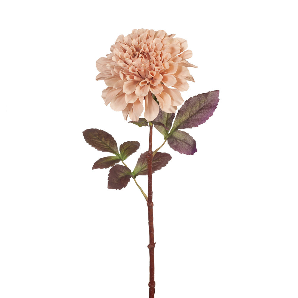 Dahlia Dusty Pink Artificial Flowers - Realistic Silk Fake Flowers for Home Decor, Wedding Bouquets, and Centerpieces