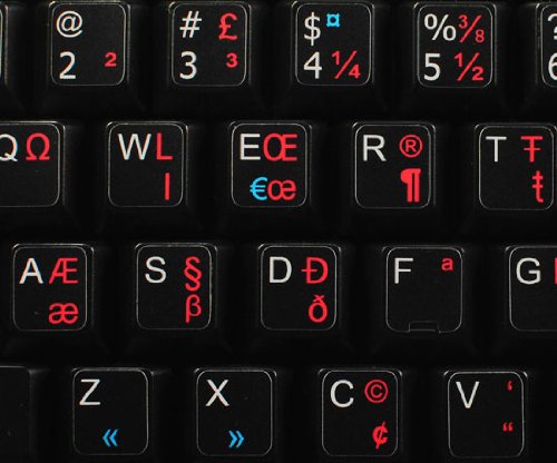 English-Canadian Multilingual Keyboard Stickers - Non-Transparent Black Background Labels for Laptop & Desktop (Perfect for Bilingual Typing, Coding, and Office Work)