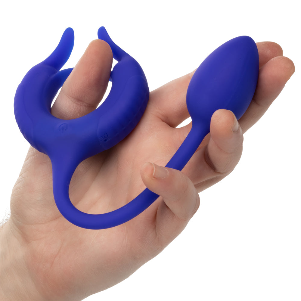 Admiral Vibrating Weighted Cock Ring & Anal Plug Set - Dual Stimulation for Enhanced Pleasure - Perfect for Couples Play & Solo Exploration