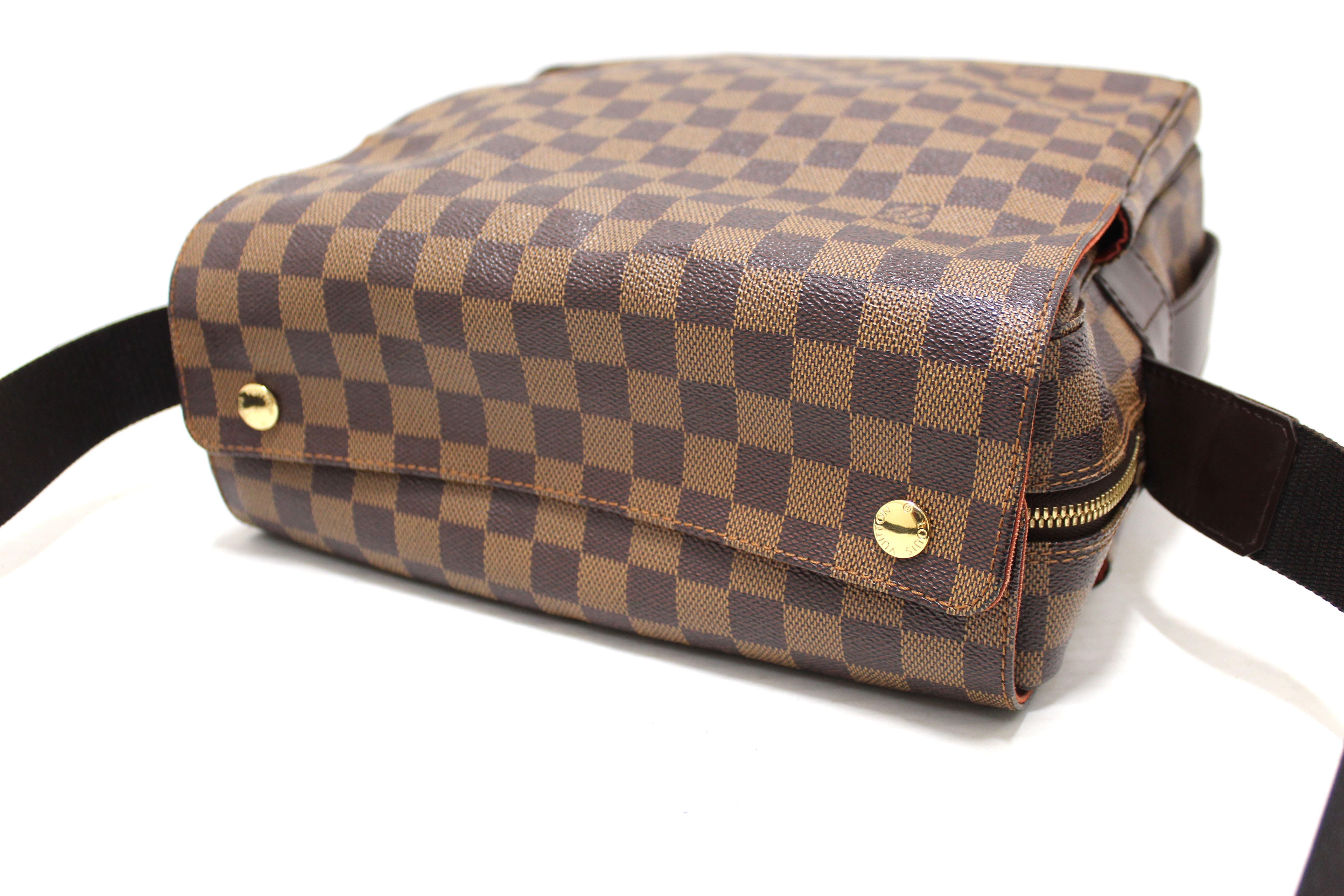 Authentic Louis Vuitton Damier Ebene Canvas Naviglio Messenger Bag for Men - Luxury Crossbody Bag for Work, Travel & Everyday Use