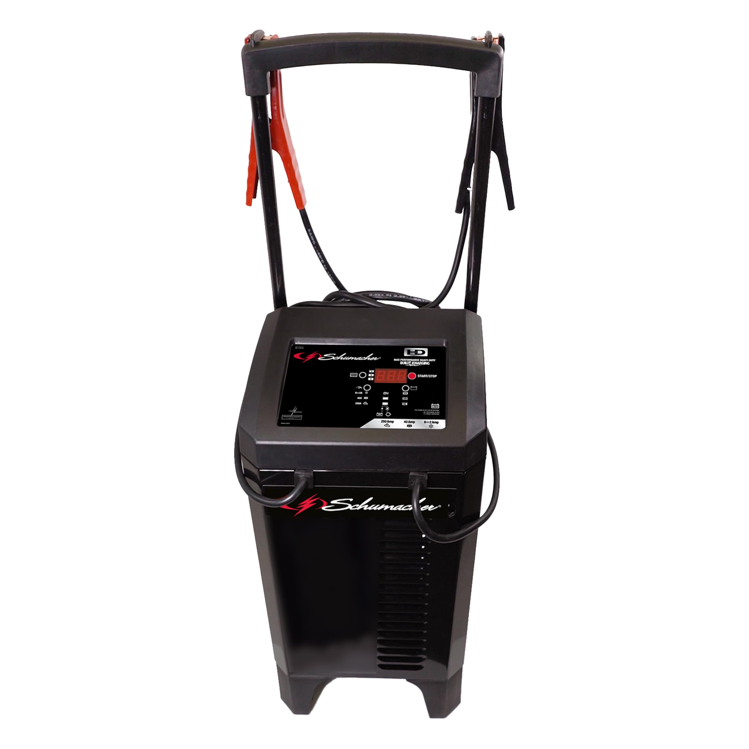 Schumacher SC1325 4-in-1 Fully Automatic 250 Amp Battery Charger & Engine Starter - 6V/12V for Cars, Trucks, Marine Batteries - 40A Boost Mode - Perfect for Emergency Jump Starts & Long-Term Battery Maintenance