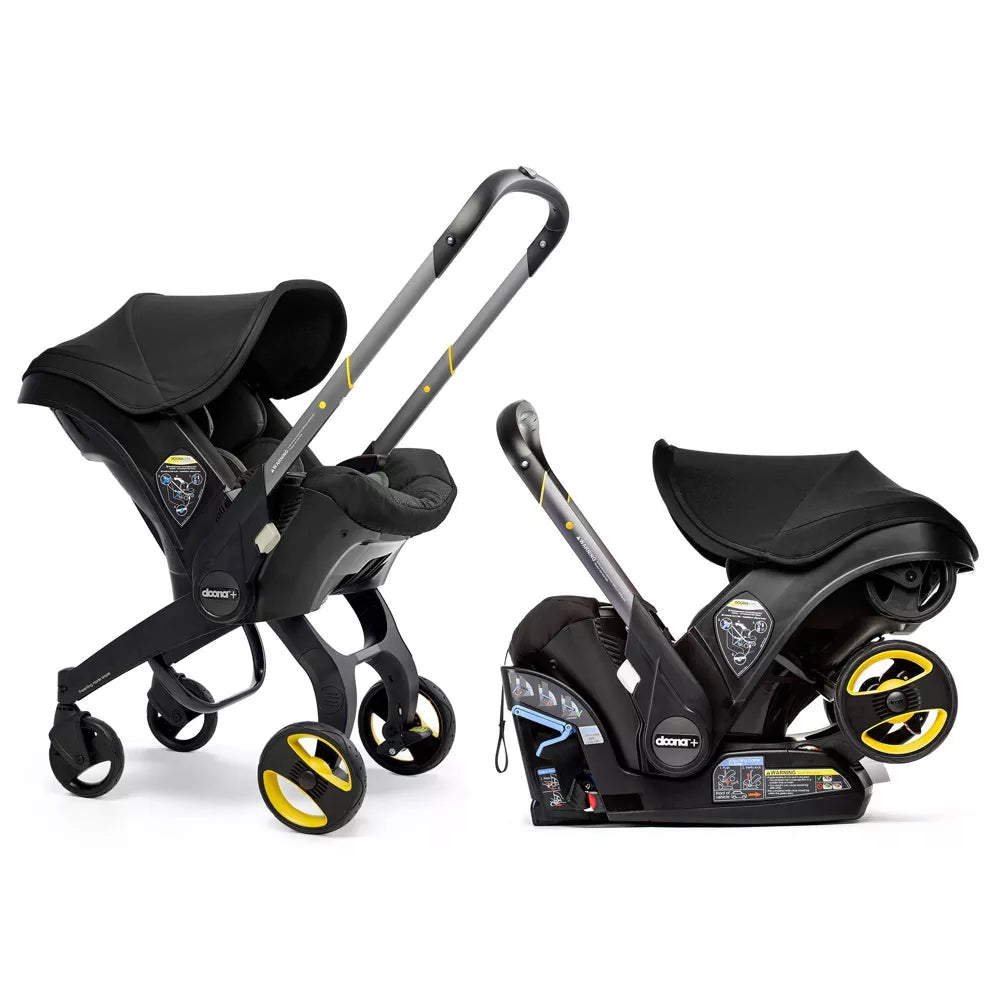 Doona Infant Car Seat & Stroller with Base - 3-in-1 Travel System for Newborns to 35 lbs - Lightweight & Compact for Airplane & Car Travel - Perfect for Parents on the Go