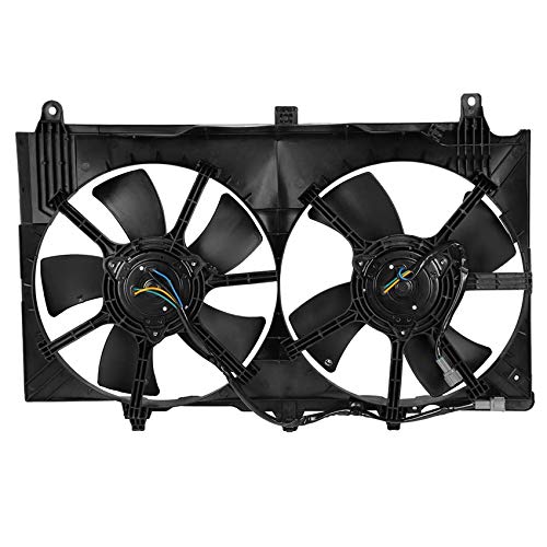 High-Performance Cooling Fan Compatible with 2003-2006 Nissan 350Z 3.5L - Replaces OEM Part Numbers 21481-CF40B, 21481-CM30B, 21483-CD000, 21486-CA000 | Perfect for Engine Overheating Prevention & Summer Driving