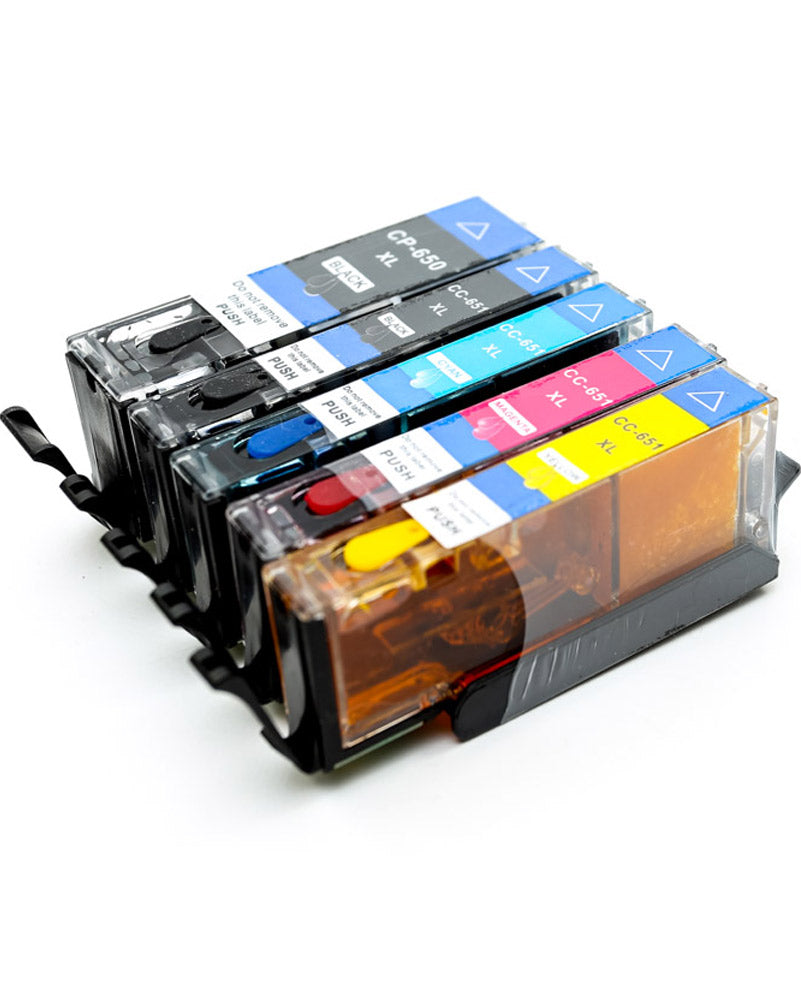 650 Edible Ink Cartridges - Pack of 5 for Cake Decorating, Cookie Printing & DIY Edible Art - Food Safe Printer Ink for Home Baking and Professional Use