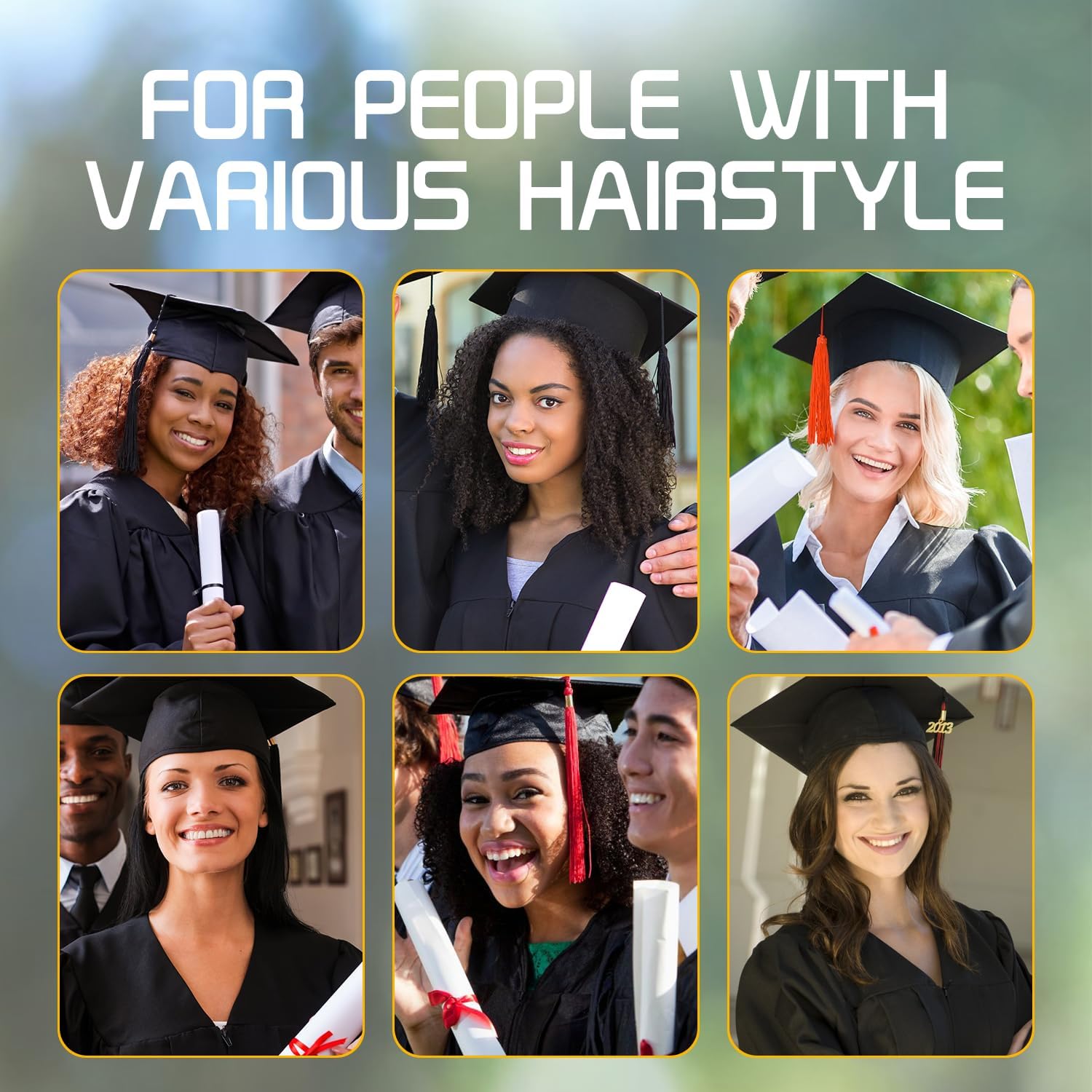 Graduation Cap Headband - Secure Anti-Slip Hairband for Graduation Caps (Cap Not Included) | Perfect for Graduation Ceremonies, Photo Shoots & Academic Events