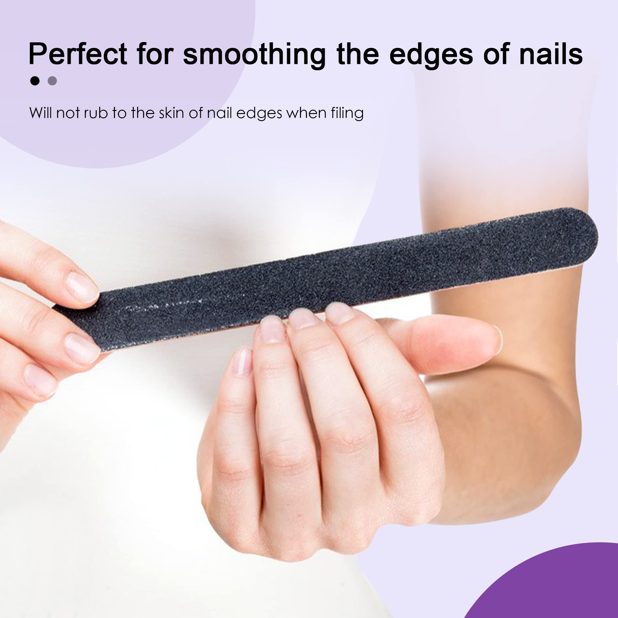 Canvalite Professional Nail Files Set - 12PCS Ultra Thin Emery Boards for Natural Nails (100/180 Grit) - Manicure & Pedicure Tools for Home, Salon & Travel - Perfect for DIY Nail Care, Gel Polish Prep & Nail Extension Maintenance