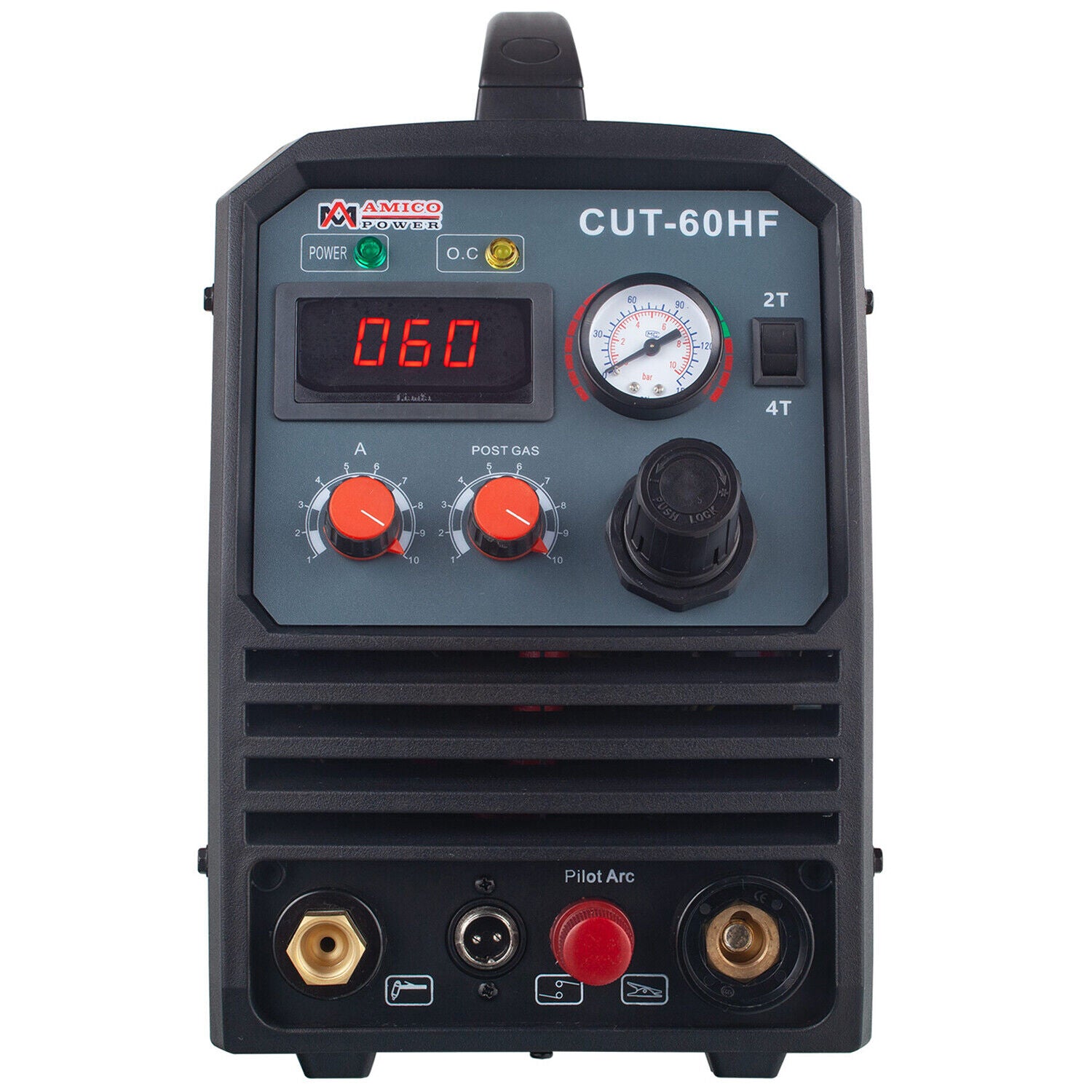 Amico Electric CUT 60HF 100V/250V Wide Voltage 4/5 inch Clean Cut 60 Amp Non-Touch Pilot Arc Plasma Cutter - Professional Metal Cutting Tool for DIY, Automotive Repair & Industrial Fabrication