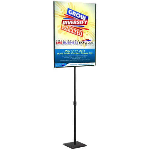 11x17 Lightweight Countertop Pedestal Display Stand - Adjustable Height Double Sided Sign Holder for Retail Stores, Restaurants & Trade Shows