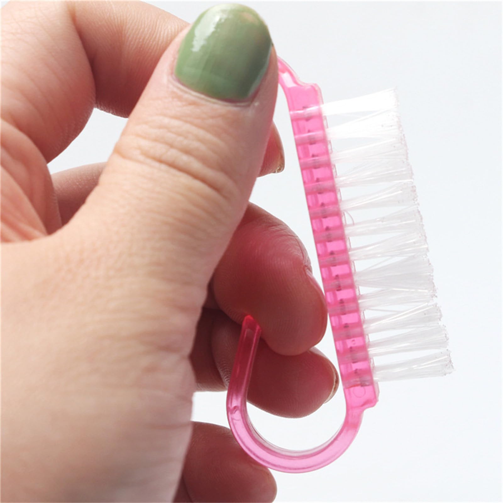 3Pcs Nail Cleaning Brush Set - Durable Handle Grip Nail Brush for Men & Women, Professional Nail Cleaner & Pedicure Tool for Toes & Fingernails - Perfect for Home Spa, Salon Care & Travel Hygiene