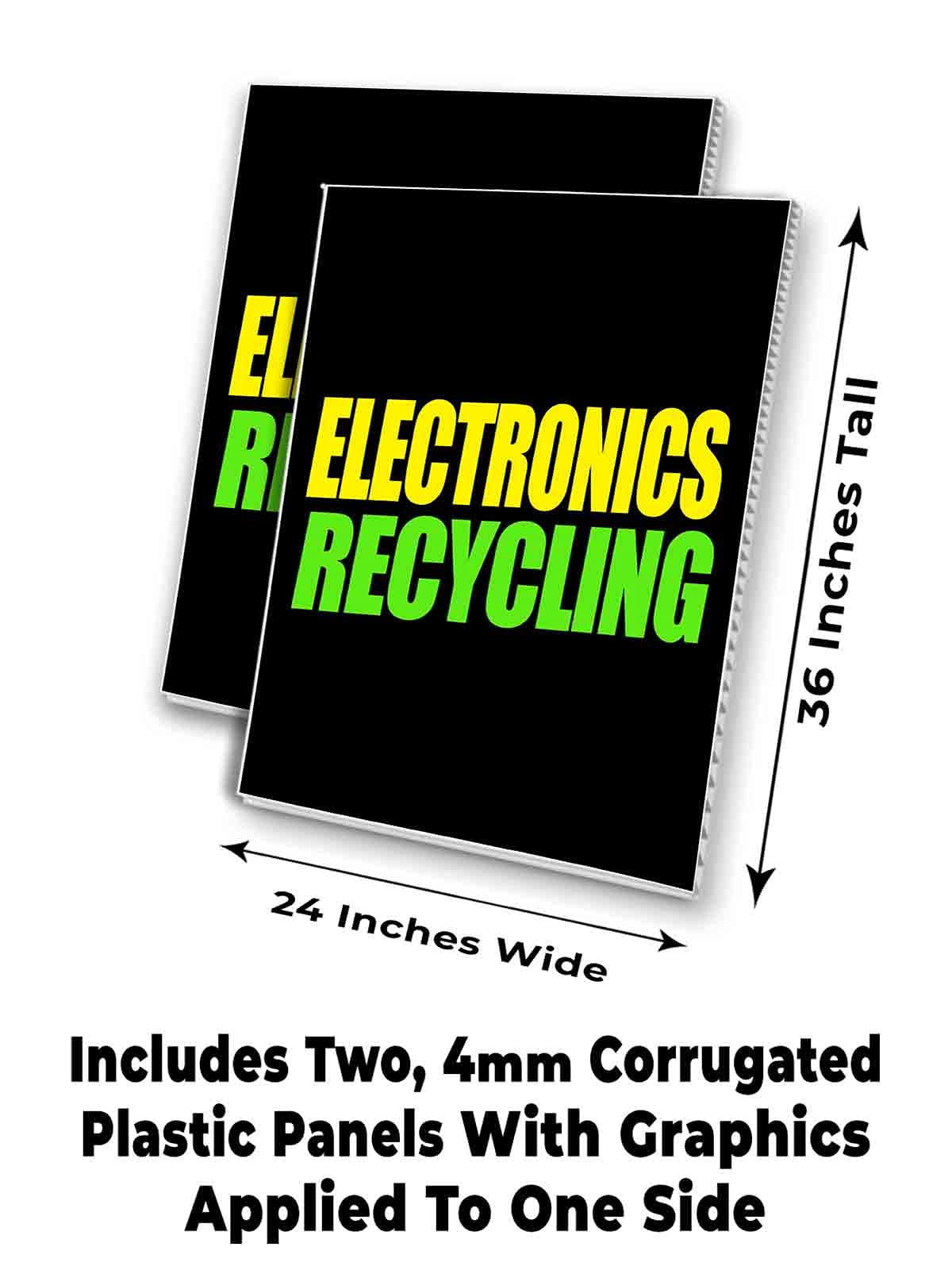 4mm Corrugated Plastic Panel for Electronics Recycling - 24