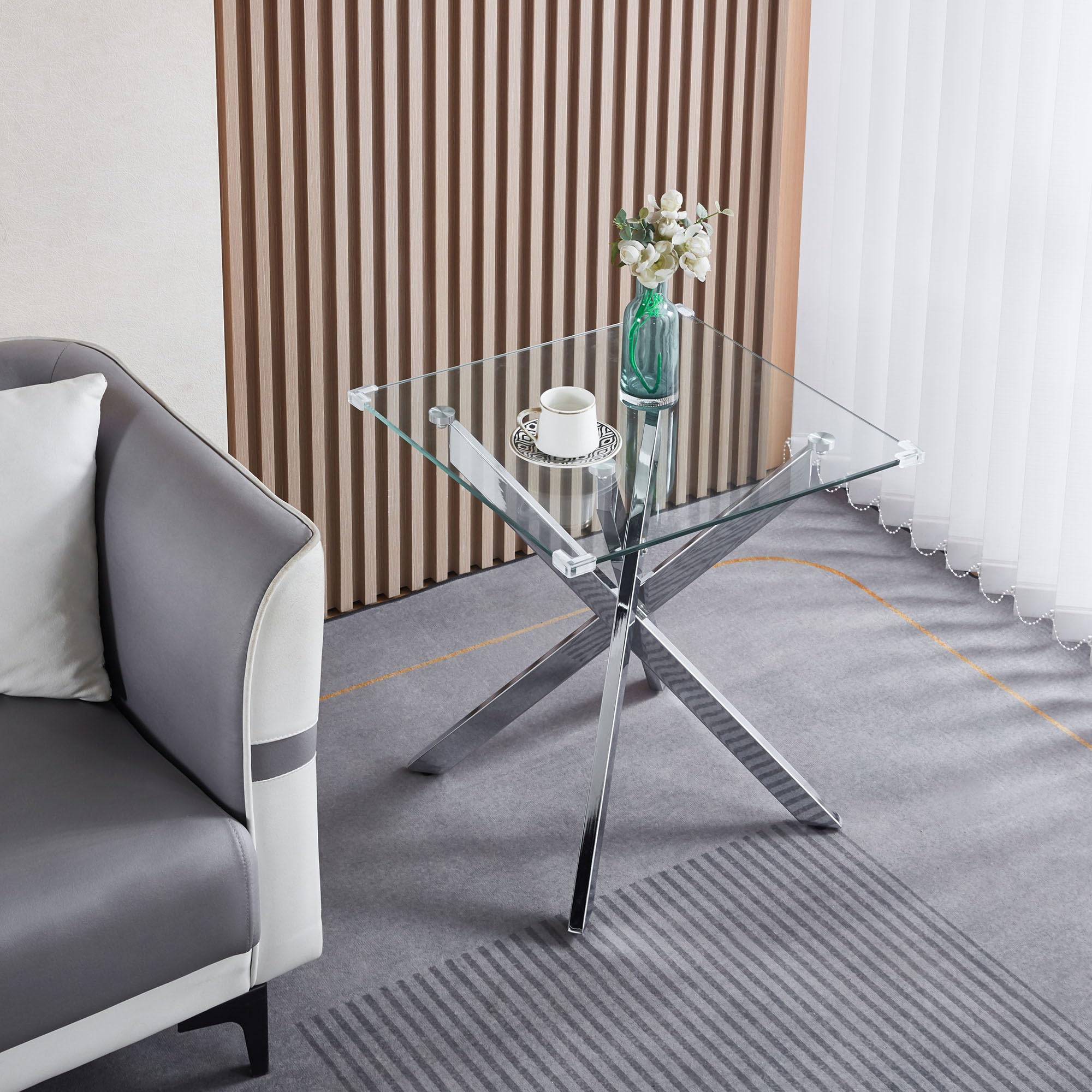 3-Piece Modern Glass Coffee Table Set - 47