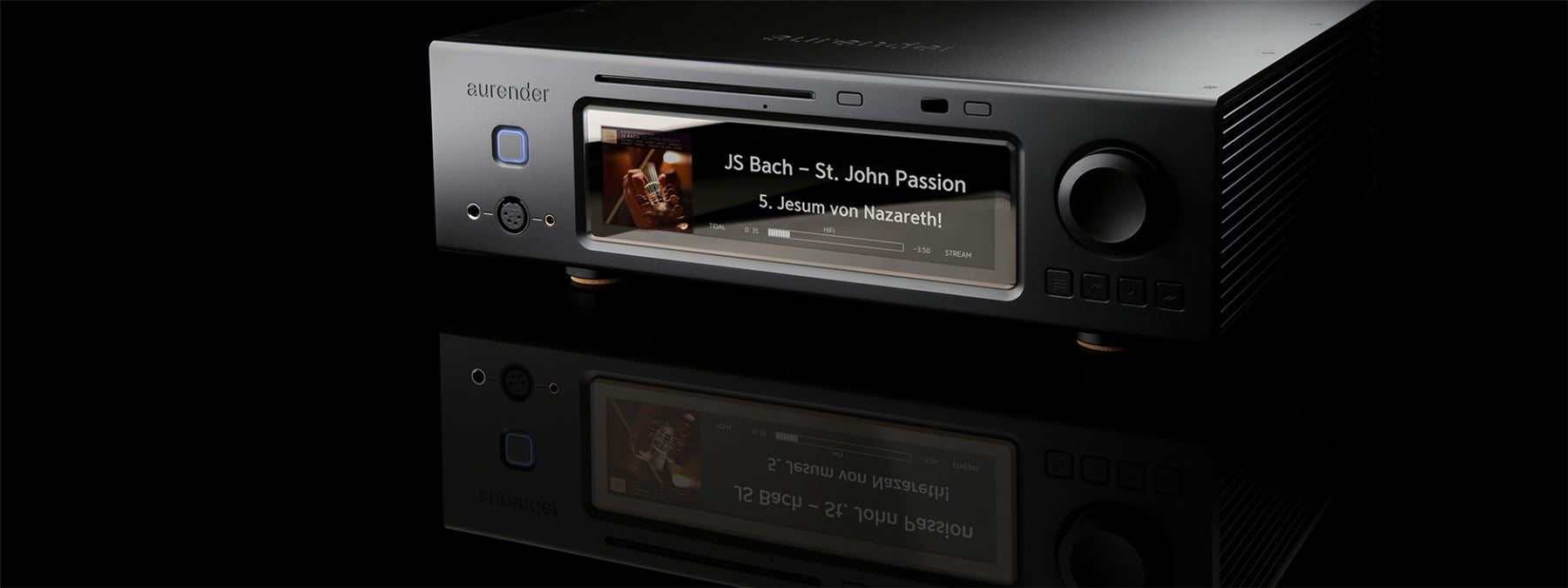 Aurender A30 High-End Caching Music Server & Streamer - Audiophile Digital Music Player for Home Theater & Hi-Fi Systems