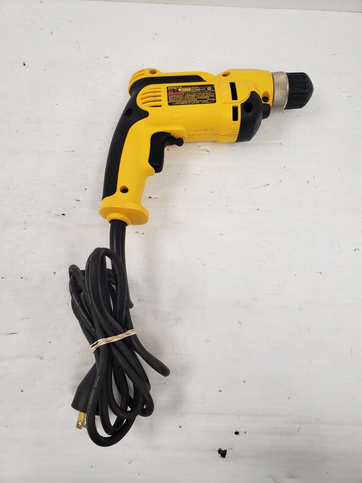 DEWALT DWD110 8.0 Amp 1/2-Inch VSR Pistol Grip Drill - Heavy Duty Power Tool for Woodworking, Metal Drilling & Construction Projects