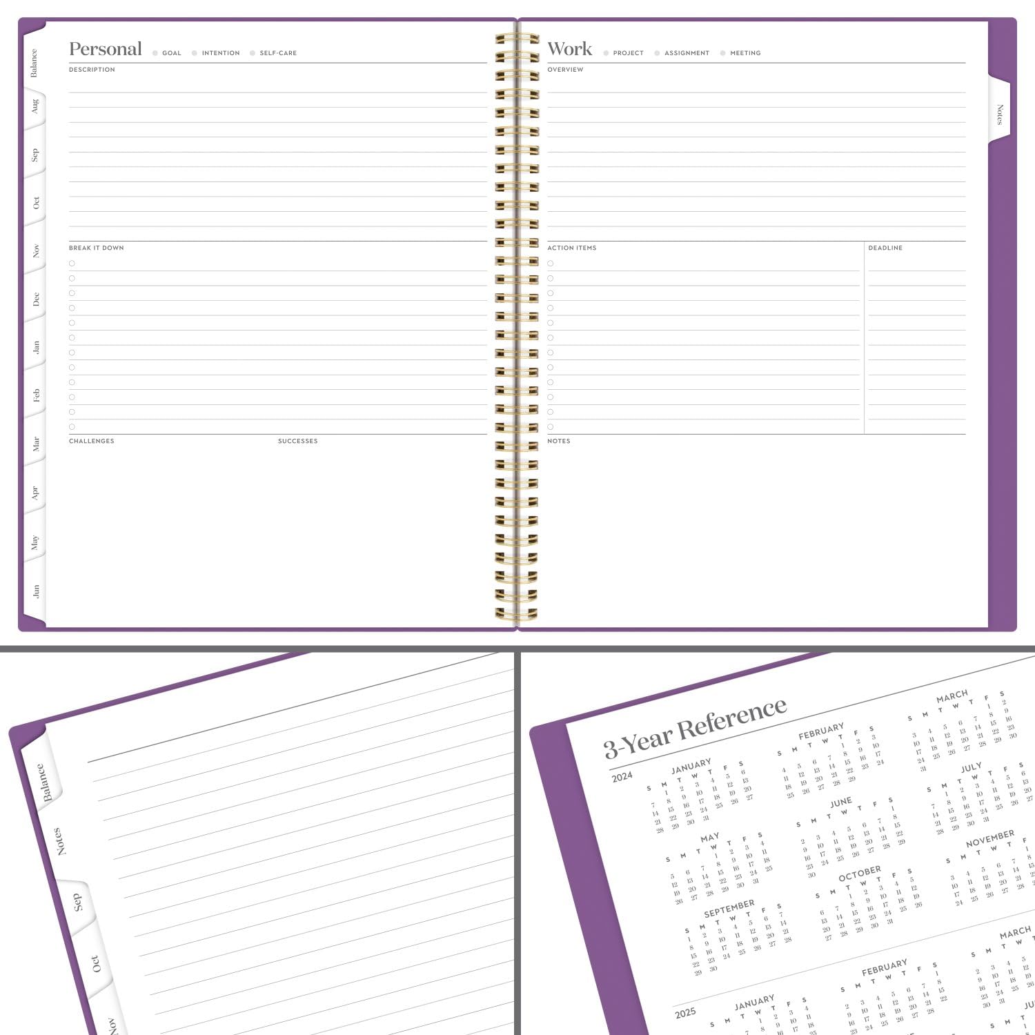 Cambridge Planner 2024-2025 Academic Year - Weekly & Monthly Large Planner (8.5