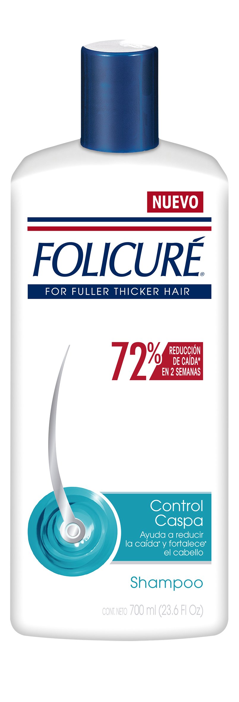 Folicure Original Hair Growth Shampoo for Thinning Hair - Biotin & Keratin Formula - Volumizing & Strengthening Treatment for Men & Women - Daily Use for Healthier Scalp & Fuller Hair (Home & Salon Use)