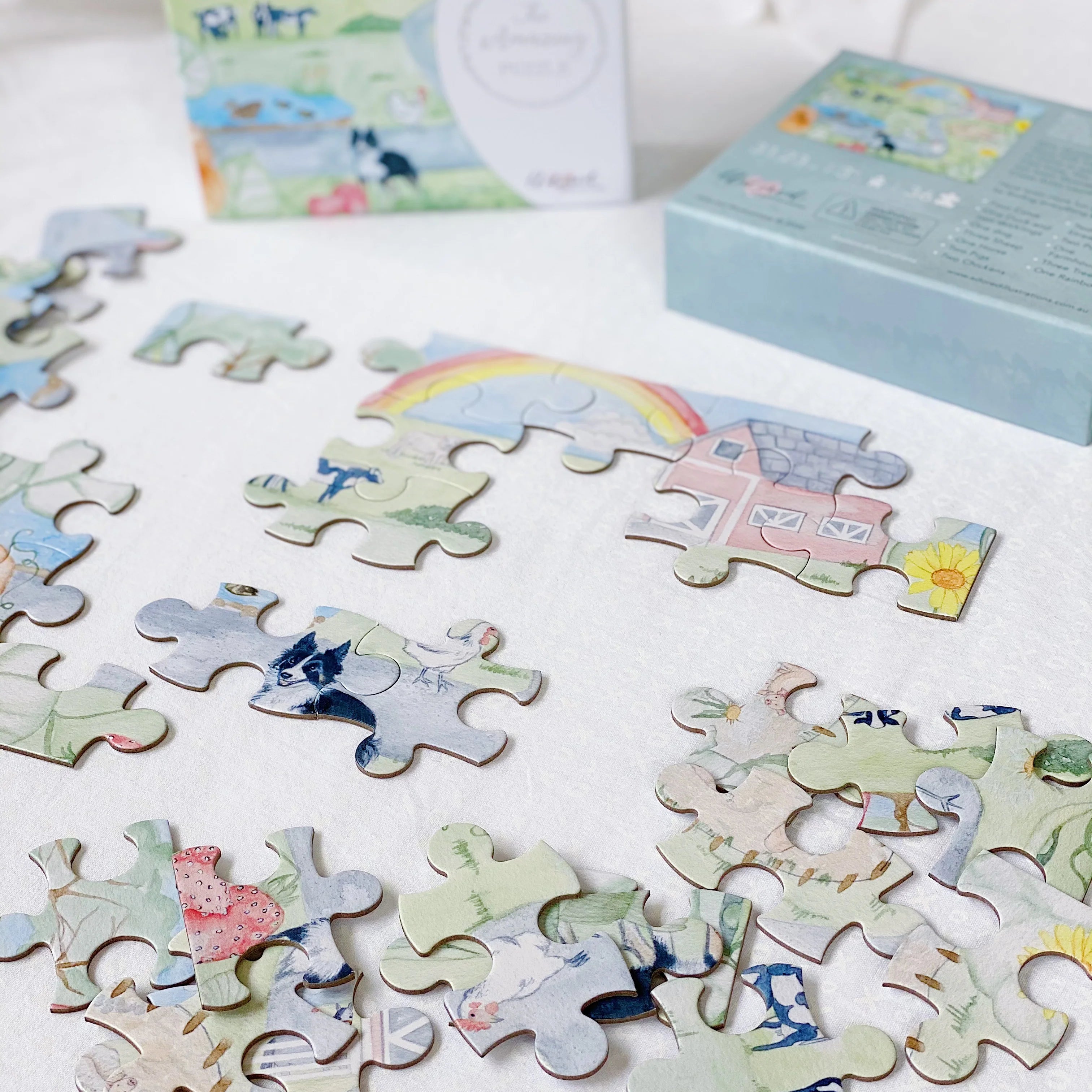 36-Piece Farm Animal Puzzle for Kids - Fun & Educational Toy for Toddlers, Preschool Learning Activity, Perfect for Birthday Gifts & Classroom Playtime