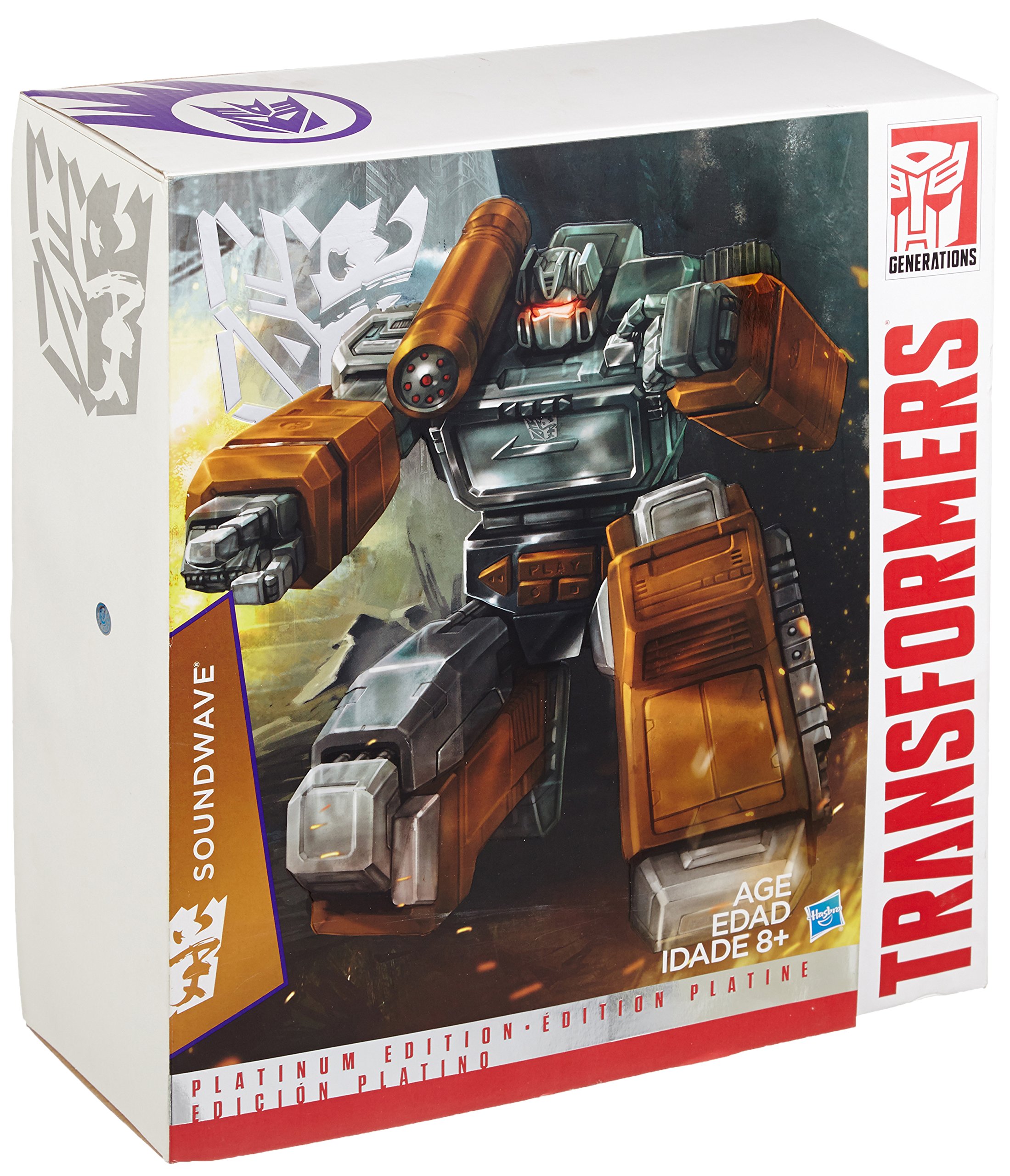 Hasbro Transformers Platinum Edition Year of The Goat Exclusive Masterpiece Soundwave Action Figure - Collectible Robot Toy for Adults & Kids - Perfect for Display, Gifts, and Transformers Fans