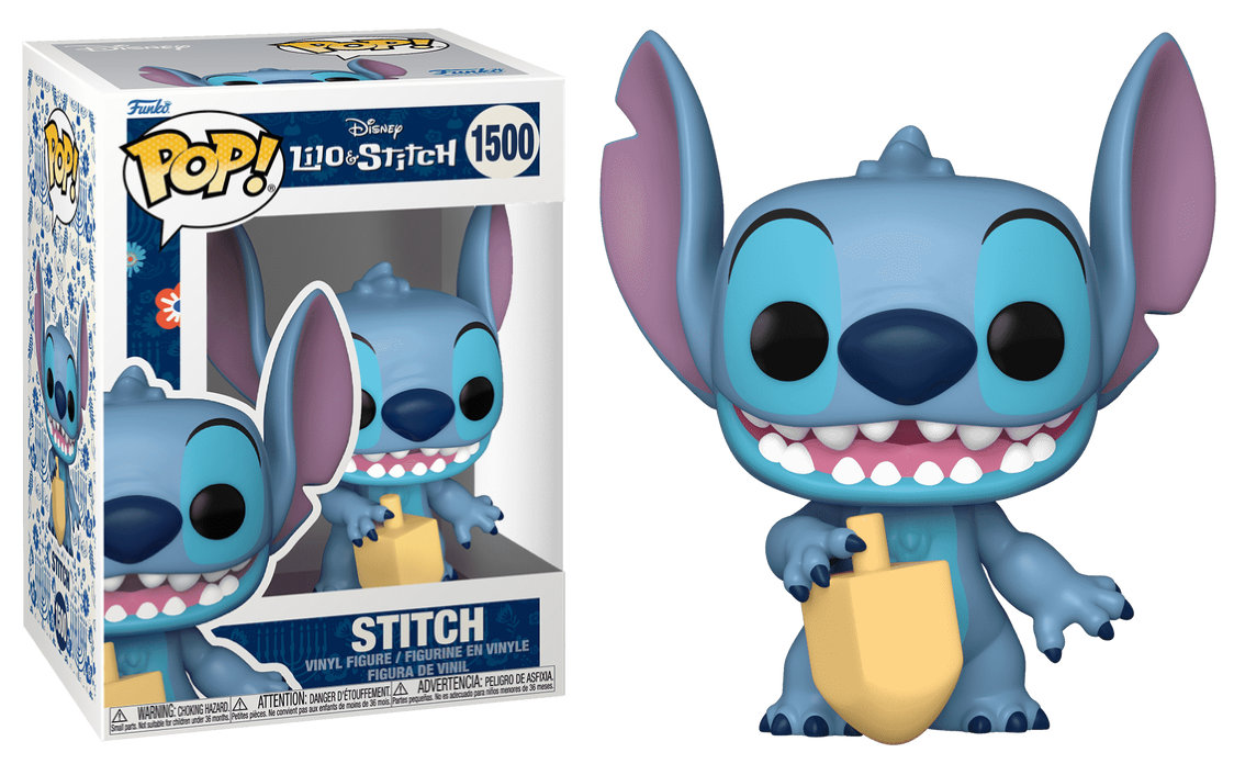 Disney Pop! Stitch with Dreidel #1500 Vinyl Figure - Funko Pop Exclusive Collectible Toy for Christmas Hanukkah Gifts & Disney Fans