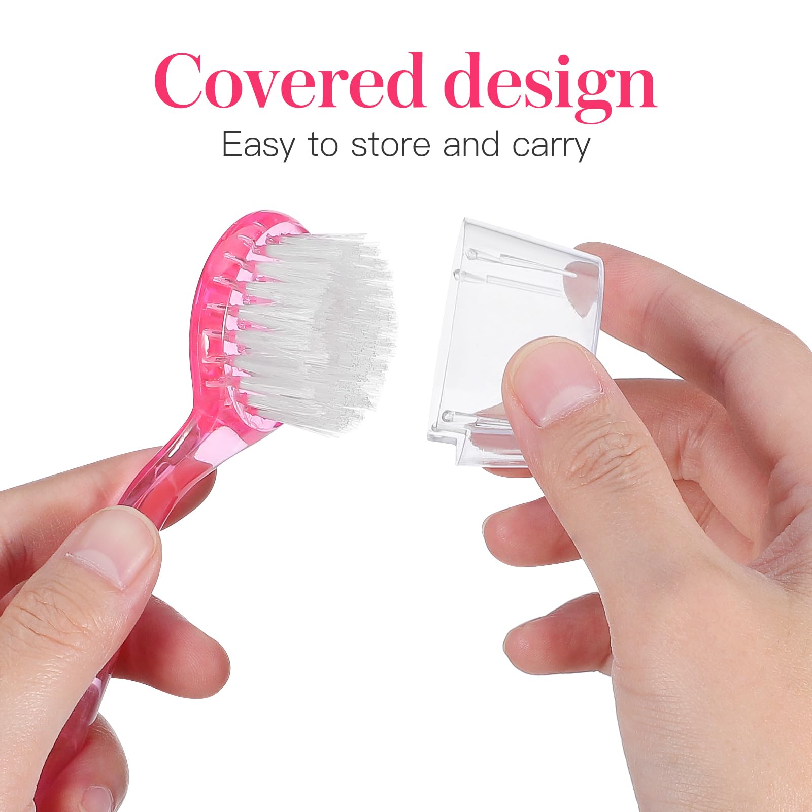 **Soft Nail Scrub Brush for Manicure & Pedicure – Gentle Handle Grip Nail Cleaner for Toes & Fingernails – Perfect for Home Spa, Salon & Travel Use**