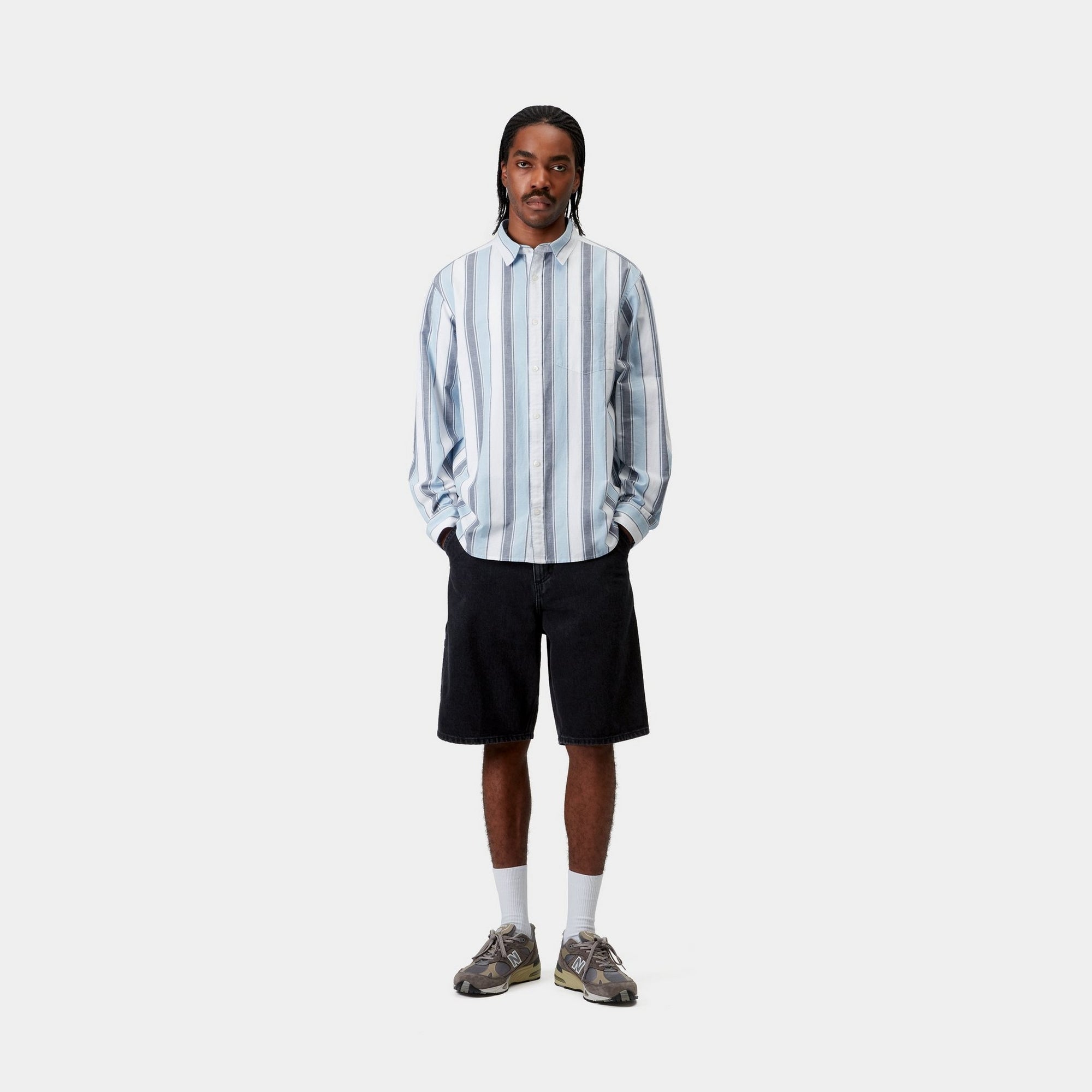 Kendricks Men's Striped Casual Shirt - Blue | Comfortable & Stylish for Office, Date Night & Everyday Wear