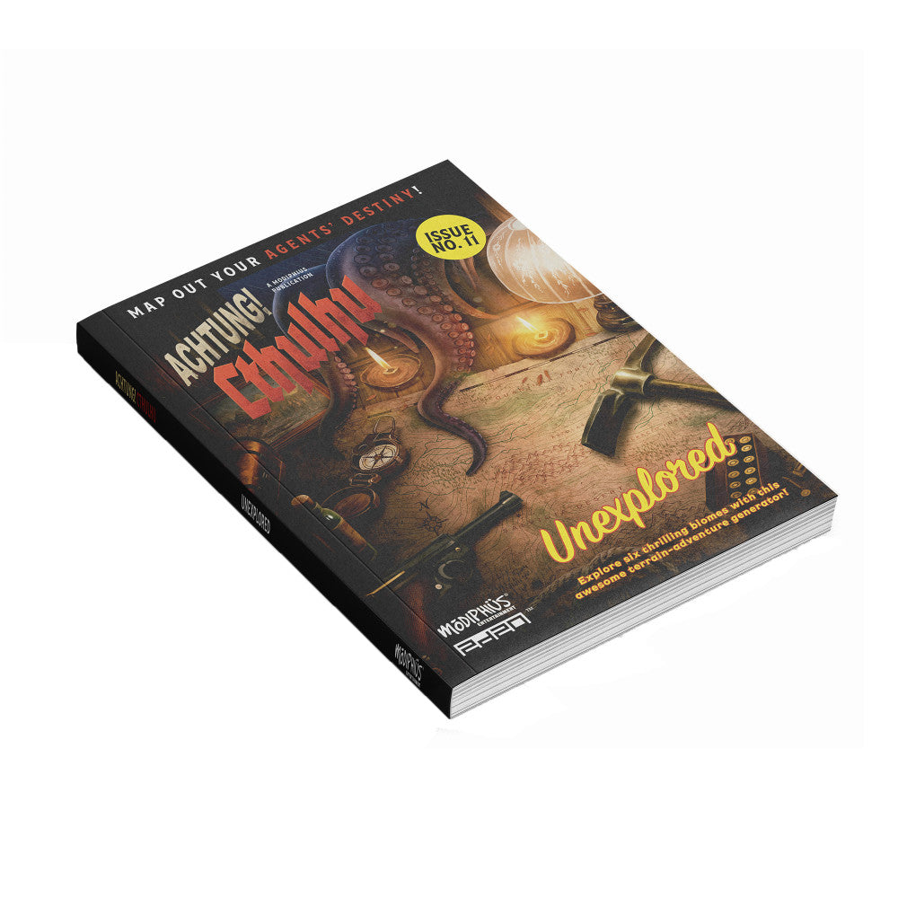 Achtung! Cthulhu: Unexplored - Softcover RPG Book by Modiphius Entertainment | Lovecraftian Horror Tabletop Game for Adventure Seekers