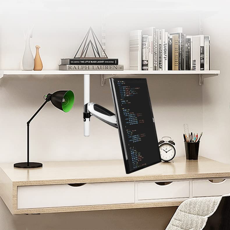 **Adjustable Ceiling Mount Monitor Stand Bracket - Full Motion Monitor Arm for 15-27