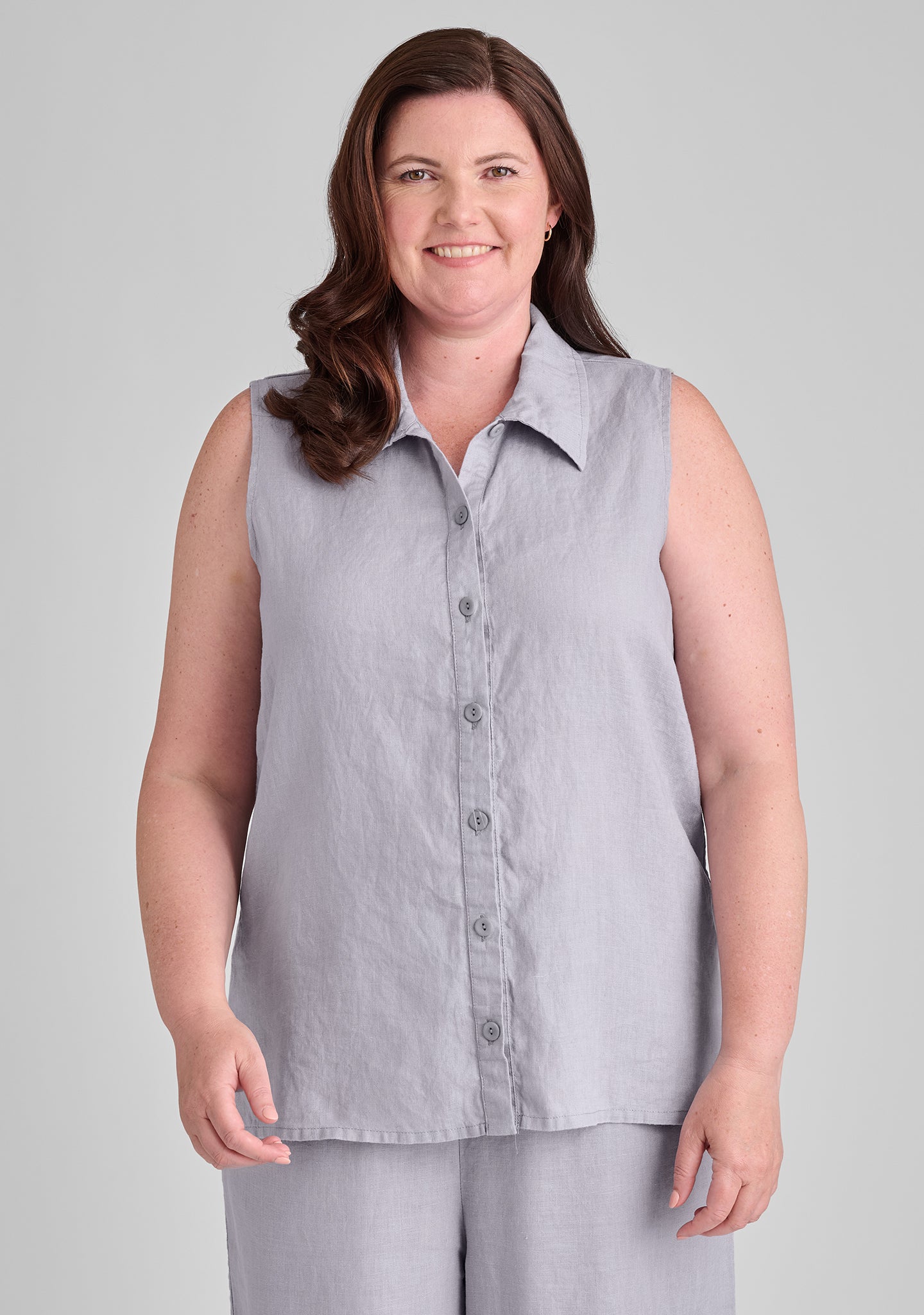 Breathable Sleeveless Linen Blouse for Women - Lightweight Summer Tank Top - Perfect for Beach, Vacation & Casual Outings