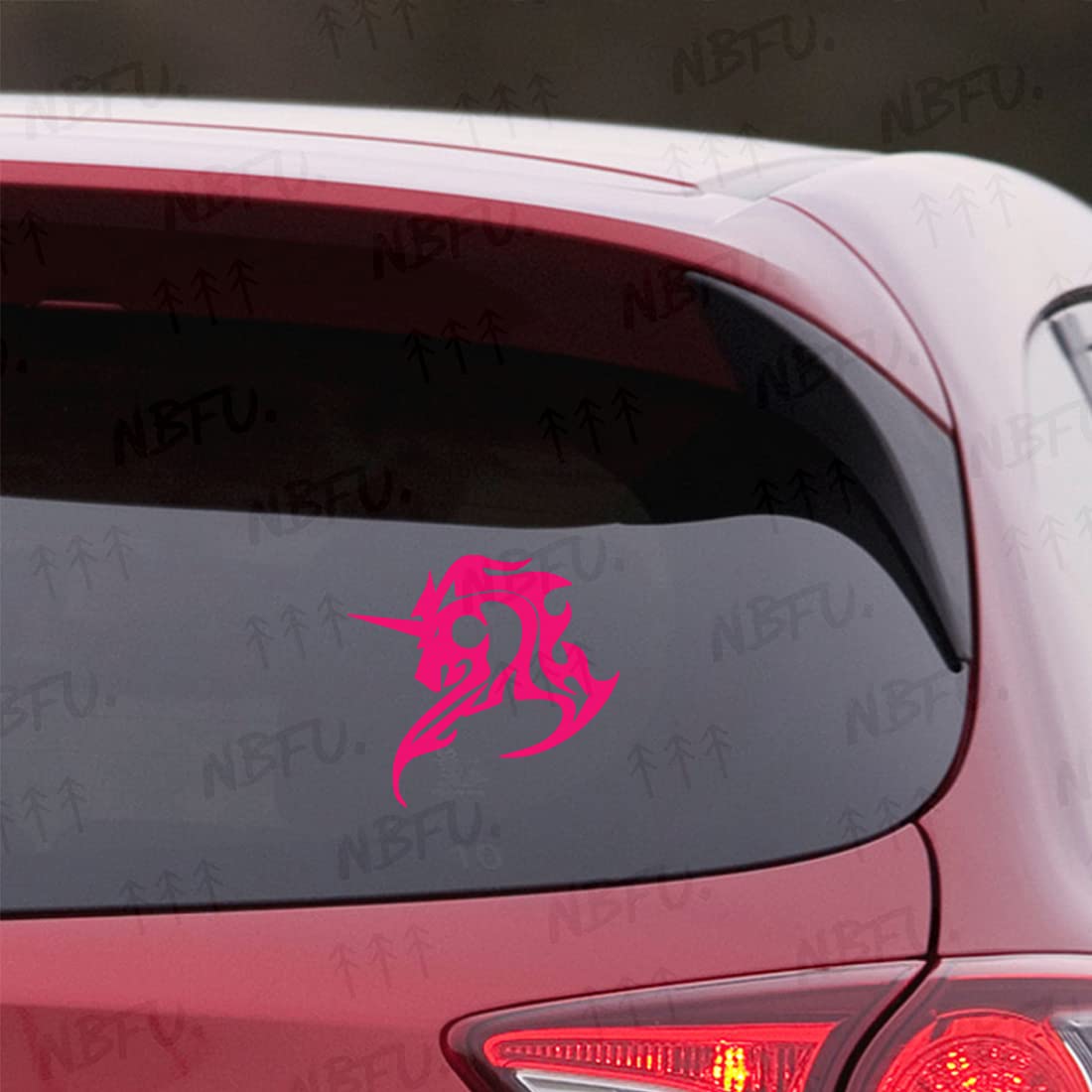 Premium Waterproof Vinyl Decal Stickers - Tribal Unicorn 2 (Pink, Set of 2) for Laptop, Phone, Helmet, Car, Bumper, Mug, Cup, Wall Decor - Perfect for DIY Projects, Personalizing Gifts & Home Office Decoration