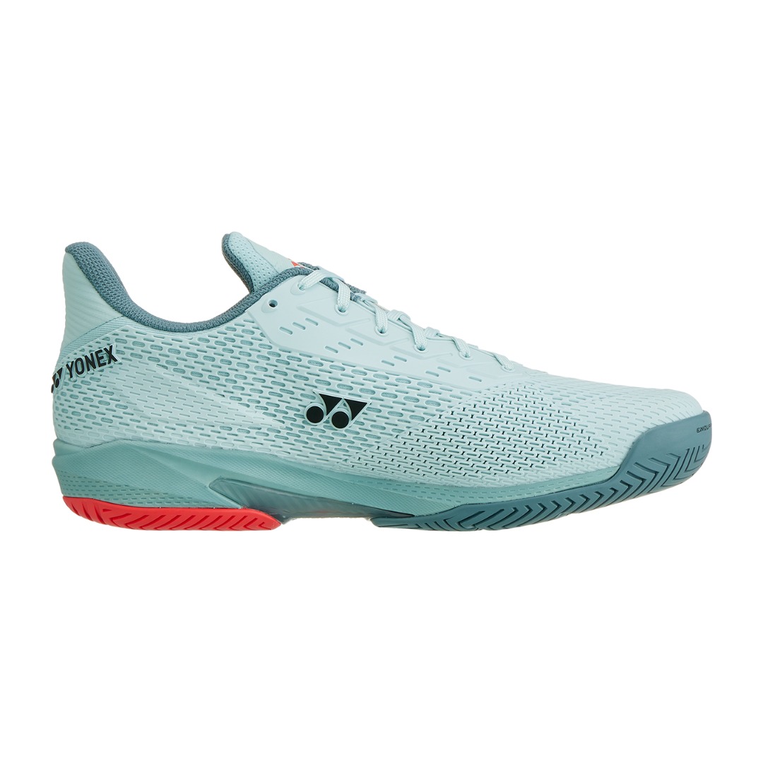 Yonex Power Cushion AD ACCEL Wide Men's Tennis Shoes for All Court Play - Lightweight Cushioned Sneakers in Mist Blue | Perfect for Competitive Matches & Casual Wear