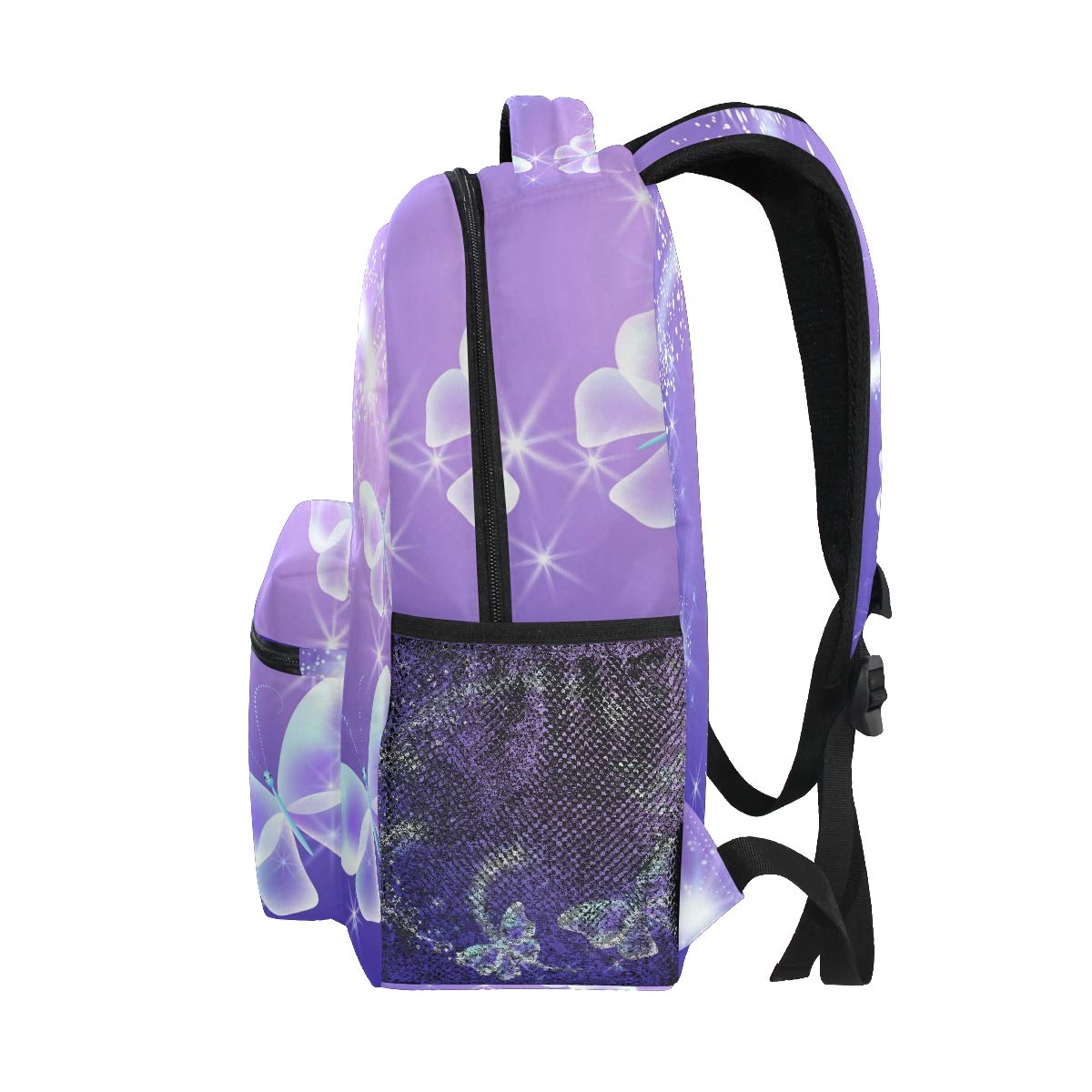 ALAZA Butterfly Print Floral Backpack - Lightweight School Bag for Boys & Girls, Travel Daypack with Shoulder Straps | Perfect for School, College, Hiking & Daily Use