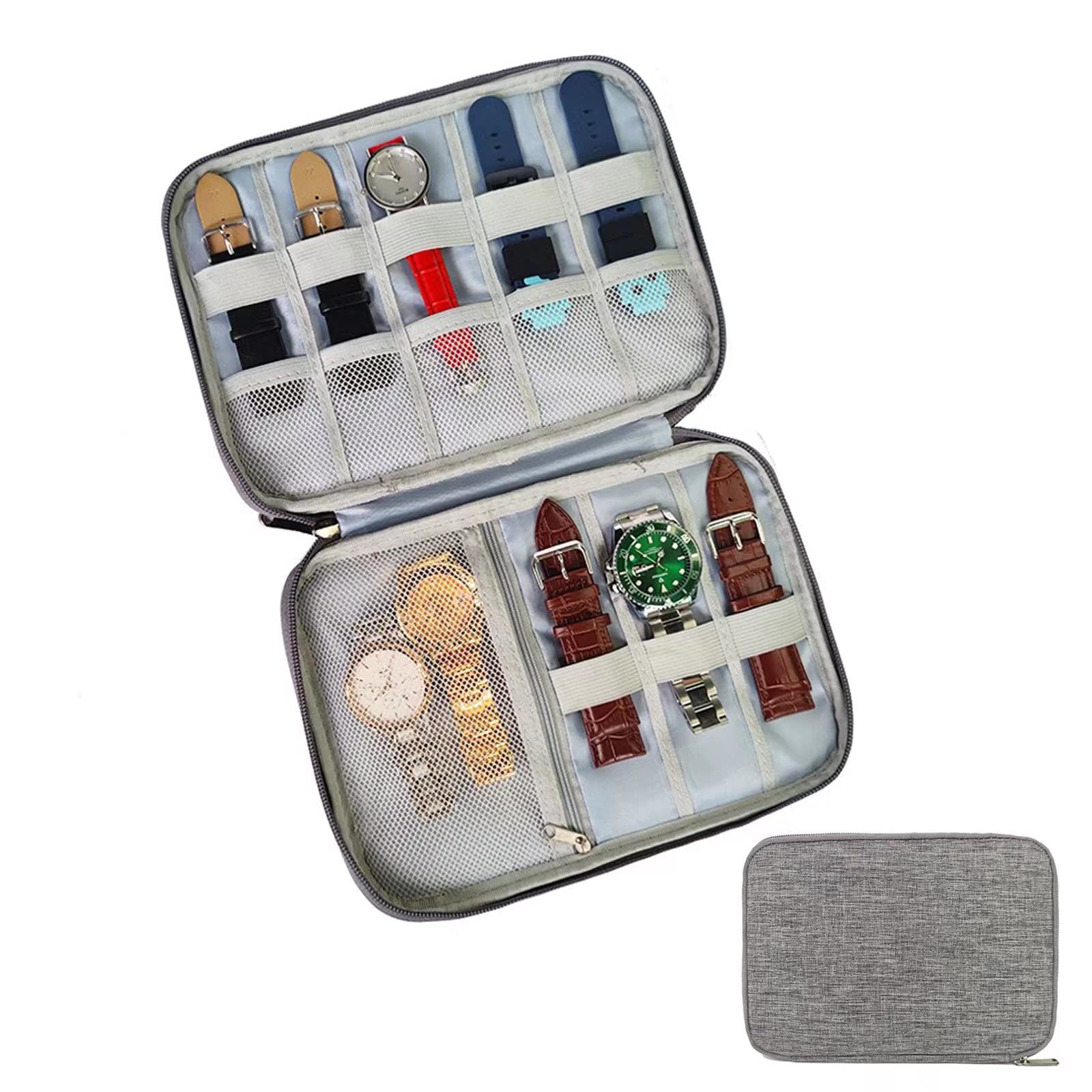 Durable Watch Case Organizer - Premium Watch Band Storage Box for Watches & Accessories | Perfect for Travel, Home & Office Organization