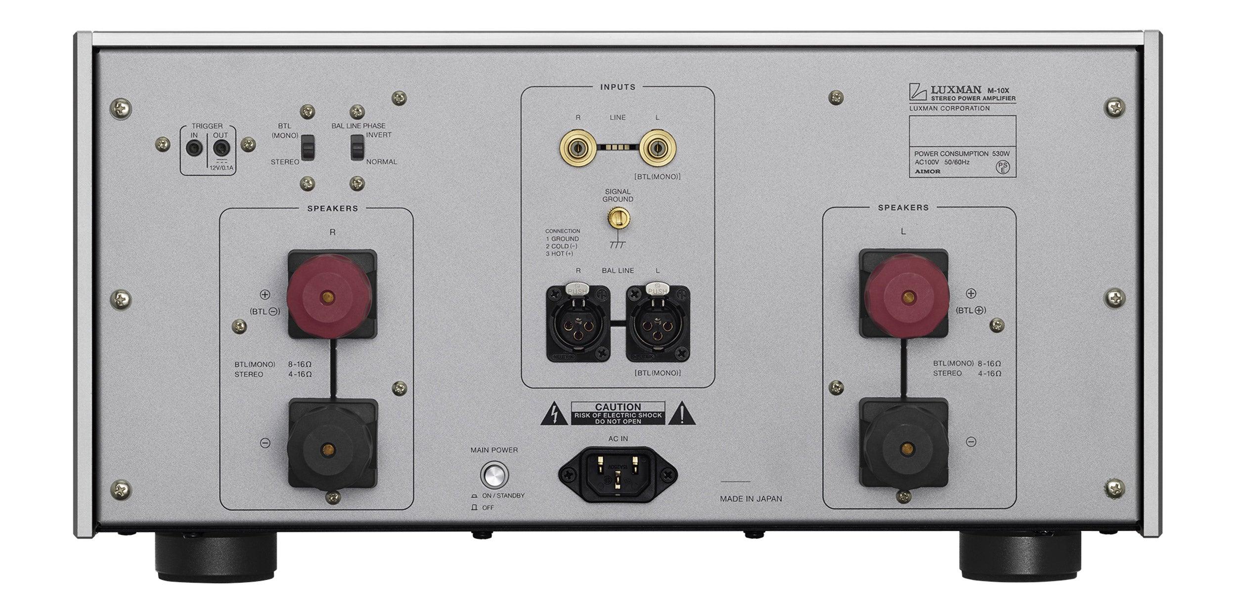 Luxman M-10X High-End Power Amplifier - Premium Audio Amplifier for Home Theater & Hi-Fi Stereo Systems - Perfect for Audiophiles & Music Enthusiasts