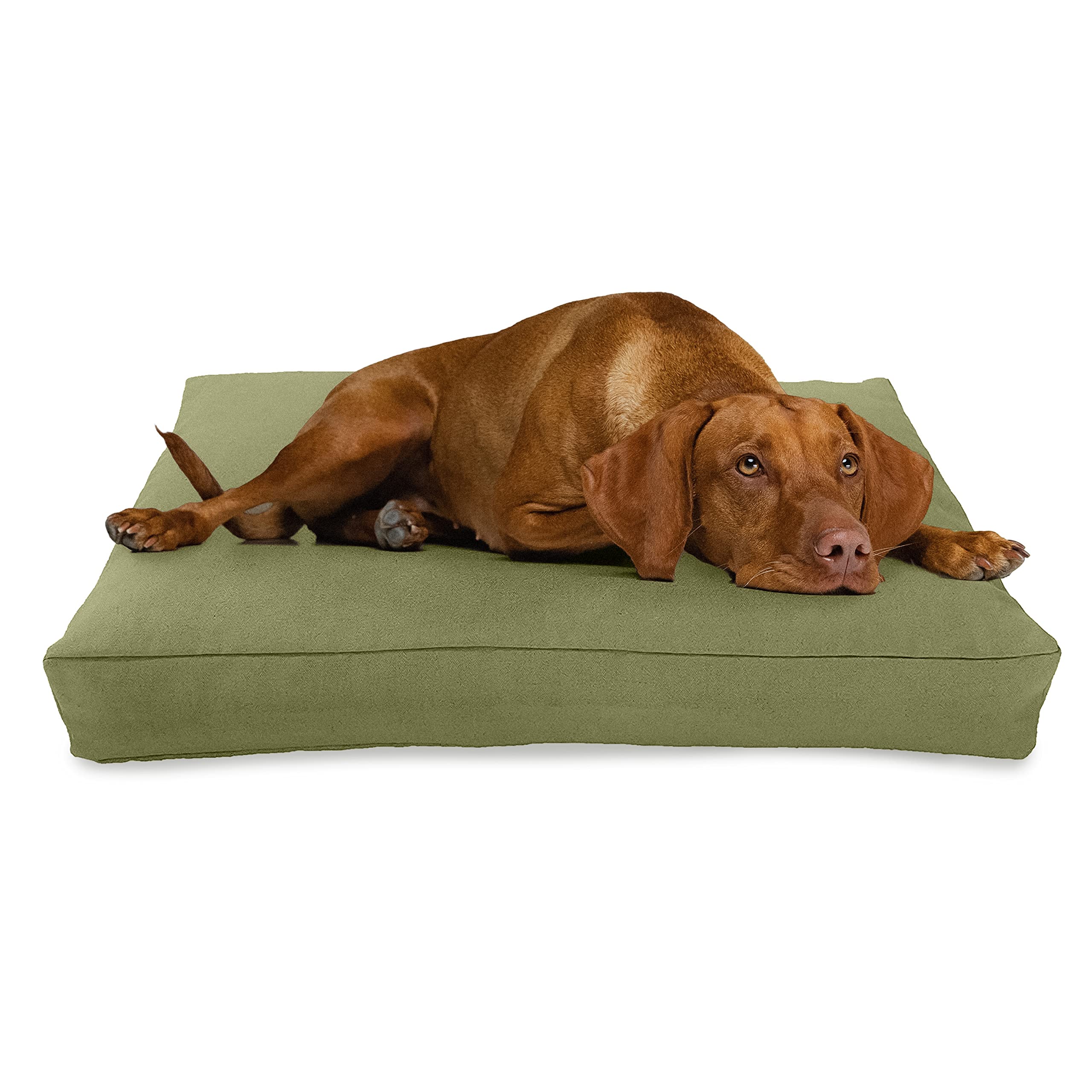 XX-Large 54 x 36 x 6 Inch Organic Hemp Dog Bed with CertiPUR-US Certified Filling & Removable Washable Cover - Premium Orthopedic Support for Large Breed Dogs - Perfect for Living Room, Bedroom or Pet Crate