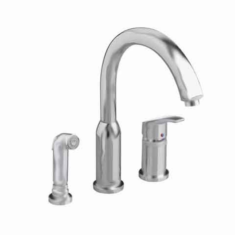 American Standard 4101.301.075 High Arc Pull-Down Kitchen Faucet with Hi-Flow Technology - Stainless Steel Finish - Perfect for Modern Kitchens & Busy Households