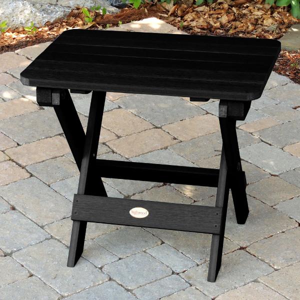 Portable Outdoor Folding Adirondack Side Table - Lightweight Patio Furniture for Camping, Beach, Garden & Poolside Use
