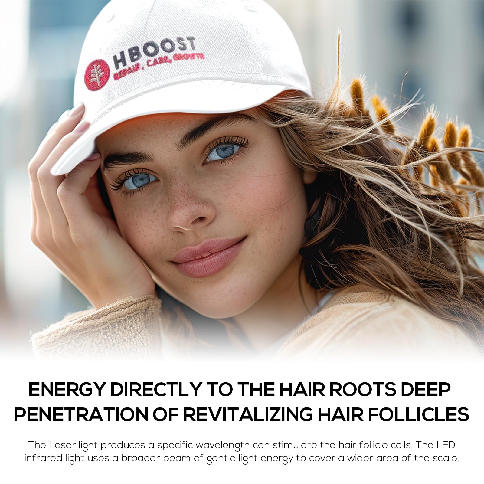 Laser Hair Growth Cap for Men & Women - FDA Cleared Red Light Therapy Cap for Hair Regrowth & Thinning Hair Treatment - Unisex Hair Loss Prevention Device for Home Use (Perfect for Daily Scalp Care & Hair Restoration)