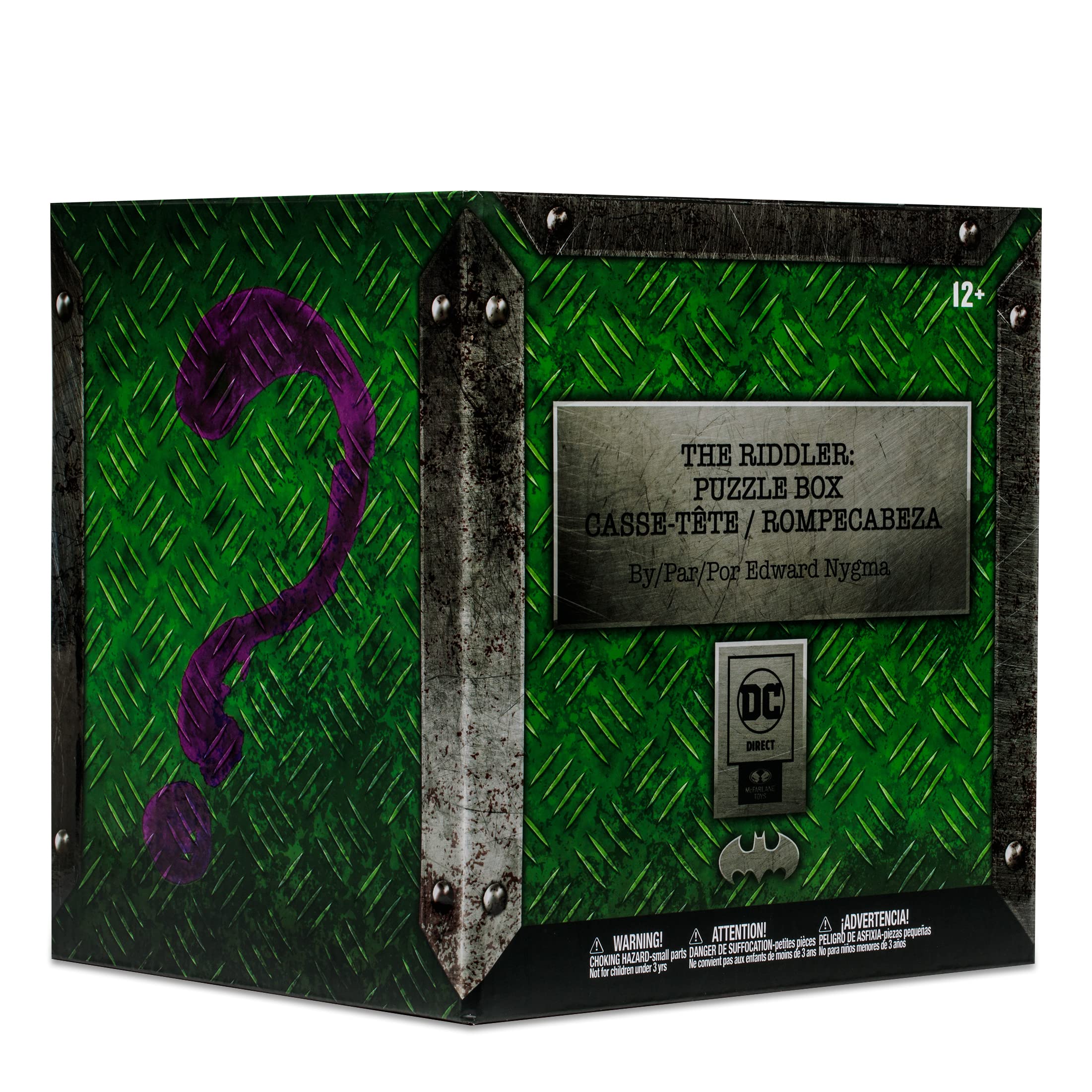 McFarlane Toys DC Direct The Riddler Puzzle Box Action Figure - Edward Nygma Collectible for DC Comics Fans - Perfect for Display, Gifts, and Batman Villain Collections