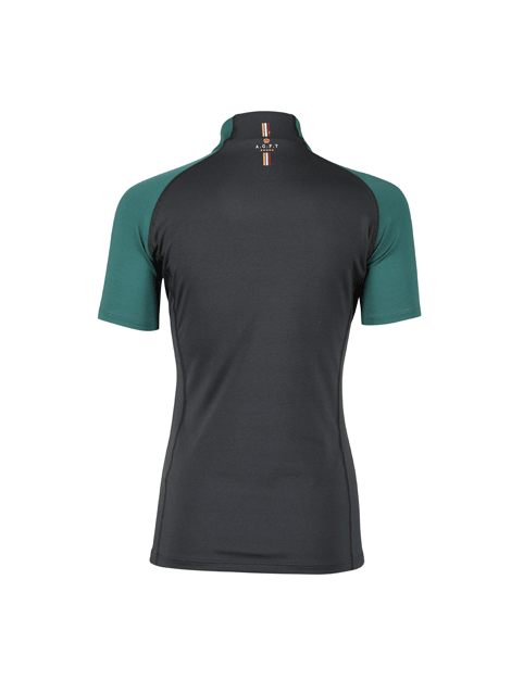 Aubrion Team Young Rider Short Sleeve Base Layer - Moisture Wicking Performance Shirt for Equestrian Riding & Outdoor Sports