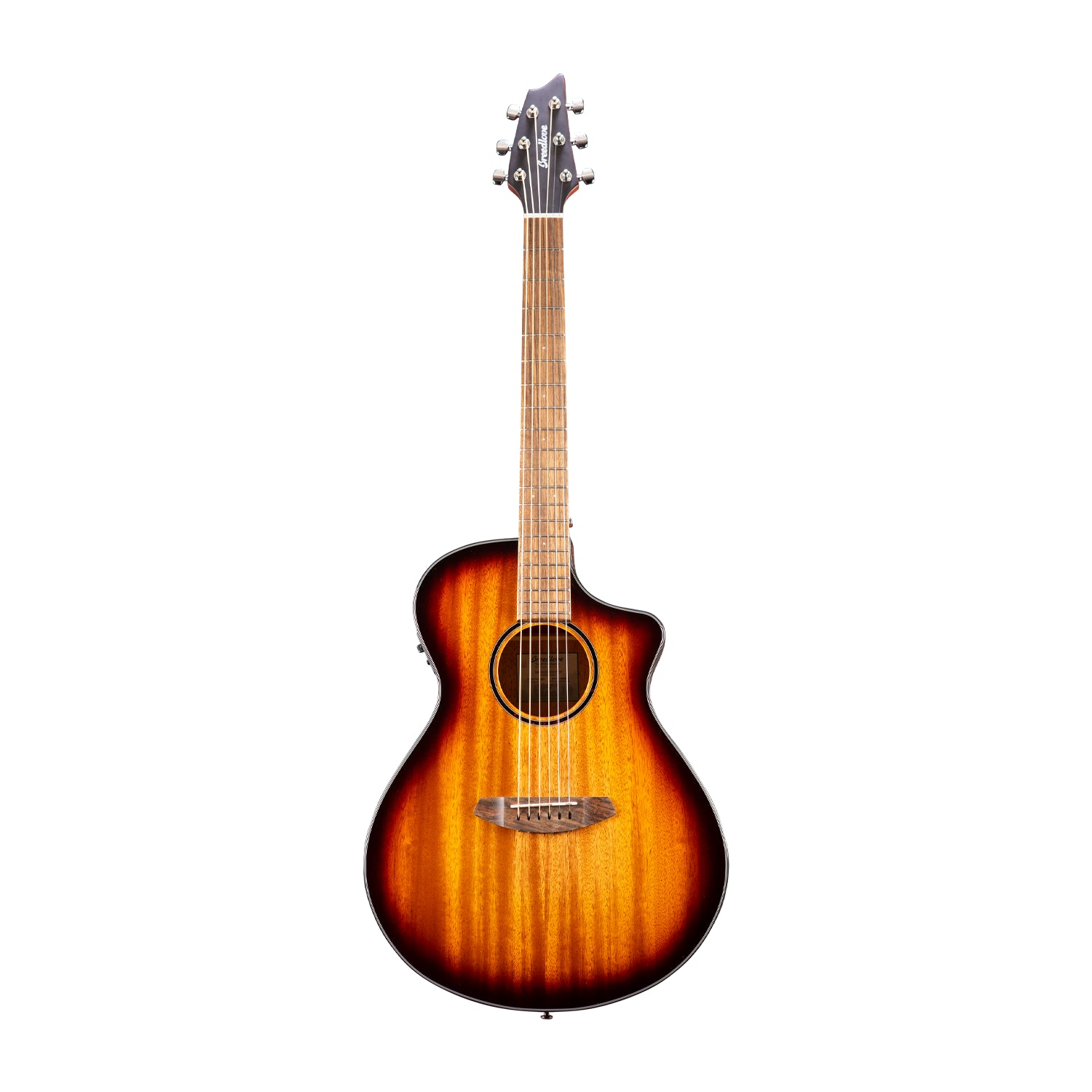 Breedlove Eco Discovery S Concert CE African Mahogany Acoustic Electric Guitar - Edge Burst Finish | Perfect for Stage Performances, Studio Recording & Traveling Musicians