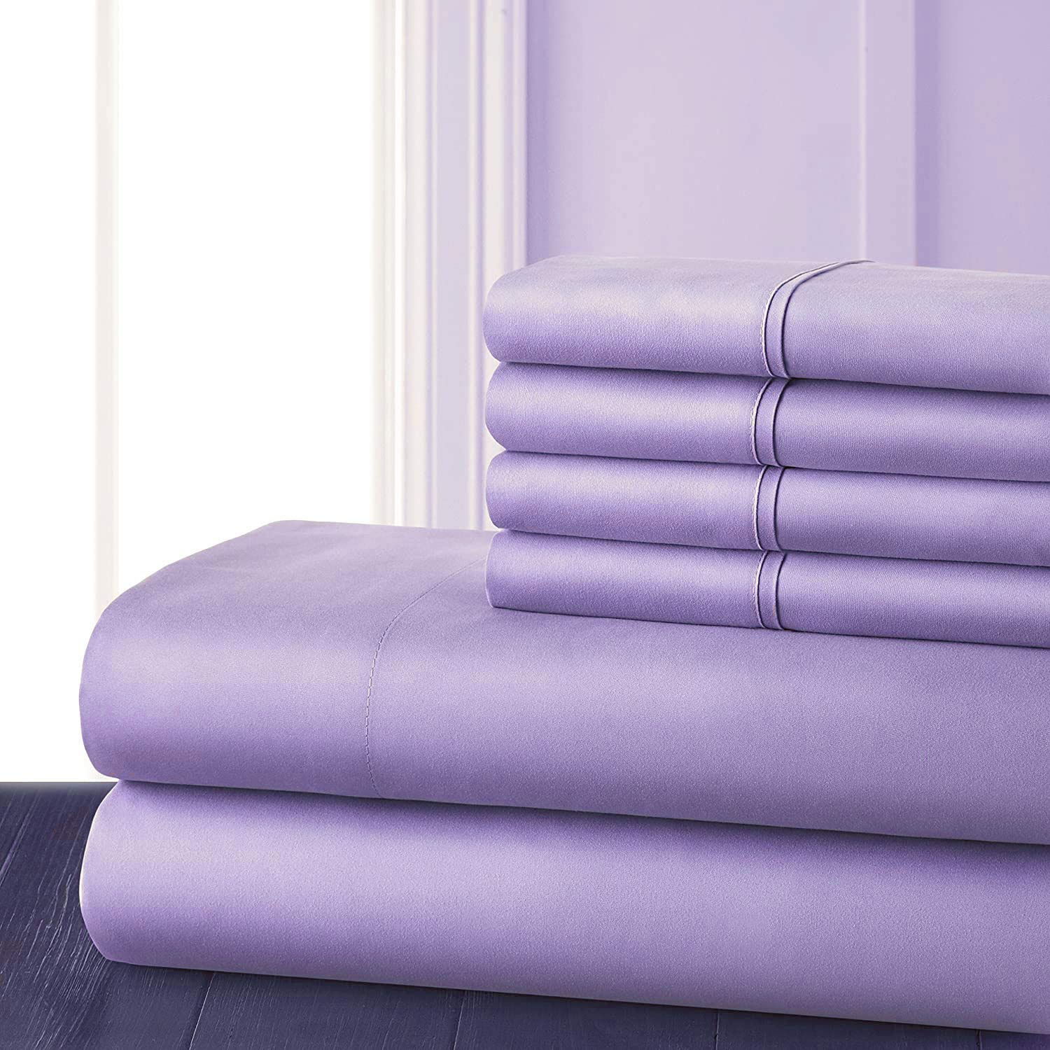 400 TC Queen XL Cotton Sheets - 6pc Deep Pocket Bed Set for Comfortable Sleep