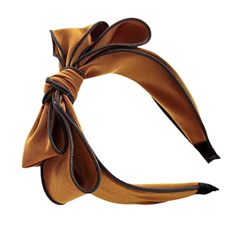 Guohanfsh Women's Hair Bows - Elegant Bow Knot Hair Clips, Lightweight Non-Slip Hair Accessories for Women & Girls (Yellow) - Perfect for Daily Wear, Parties, Weddings & Special Occasions